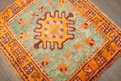 Zabihi Collection Square Old Antique Turkish Oushak, 2'11'' x 3'2''