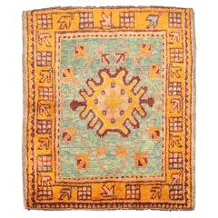 Zabihi Collection Square Old Antique Turkish Oushak, 2'11'' x 3'2''
