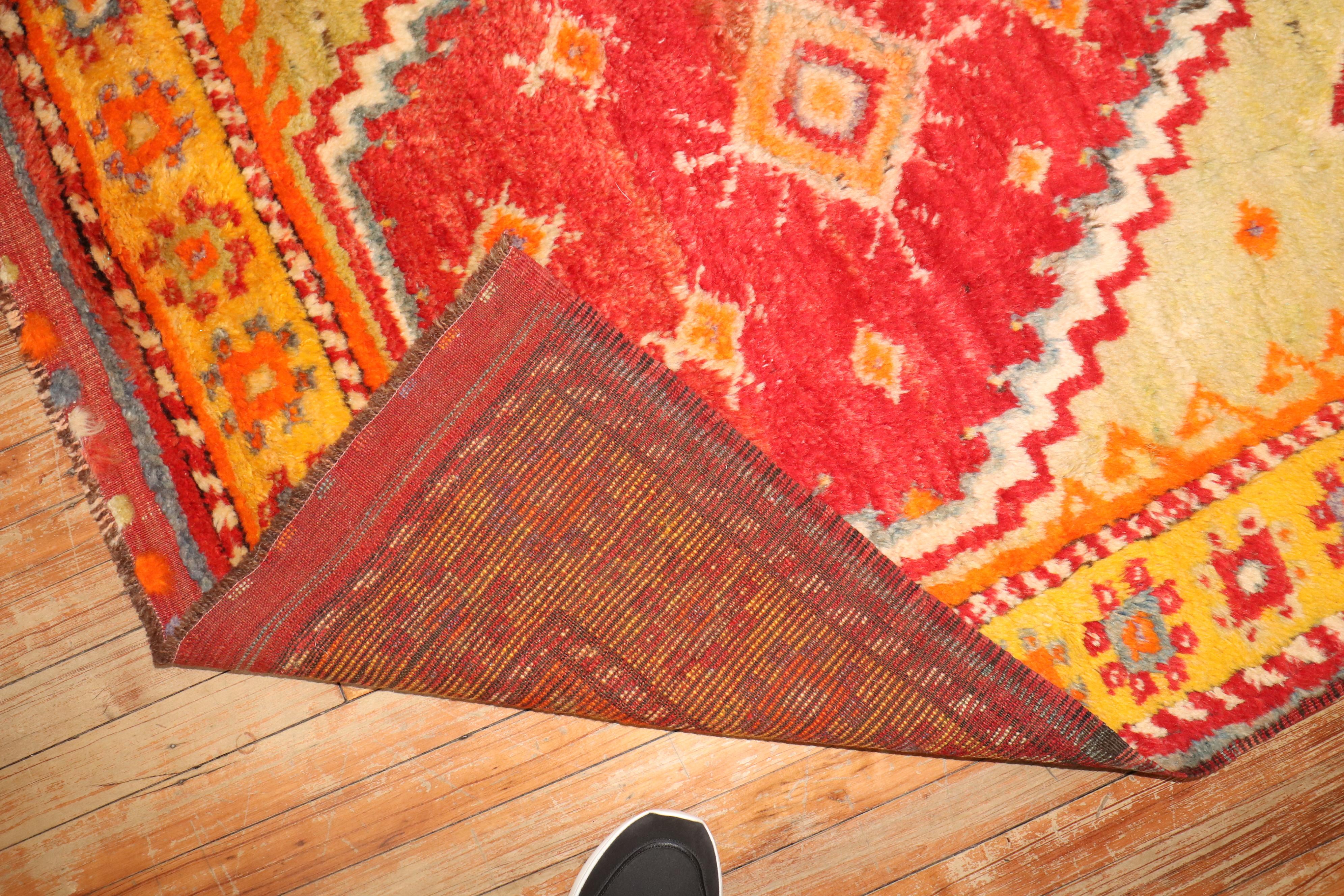Bohémien Tappeto quadrato Zabihi Collection'S Vintage Turco Tulu Quadrato in vendita