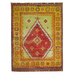Zabihi Collection Square Vintage Turkish Tulu Square Carpet