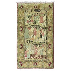 Zabihi Collection , Story of Joseph Judaical Kerman Rug, 4'8'' x 7'9''