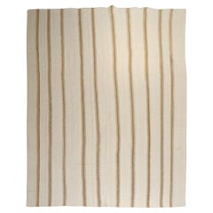 Zabihi Collection Striped Large Vintage Turkish Kilim