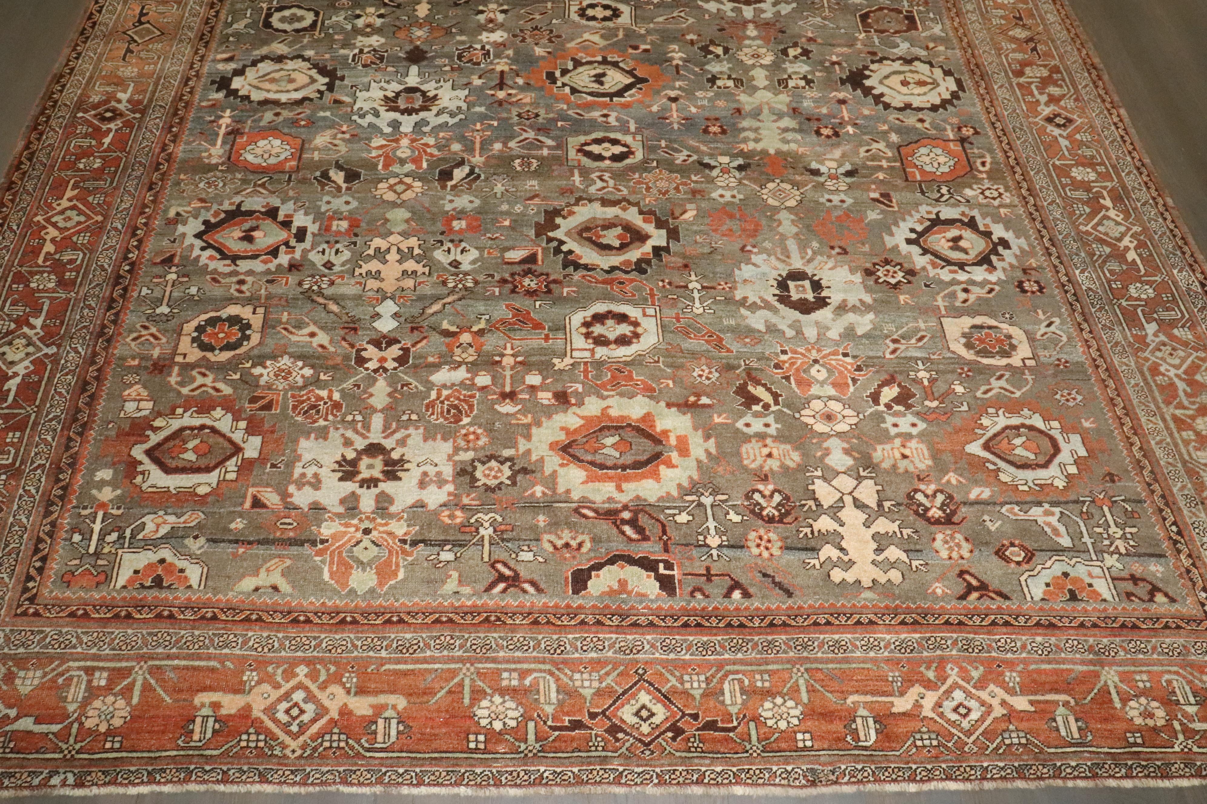 Zabihi Collection Atemberaubende Antike Persische Bidjar Teppiche im Angebot 5