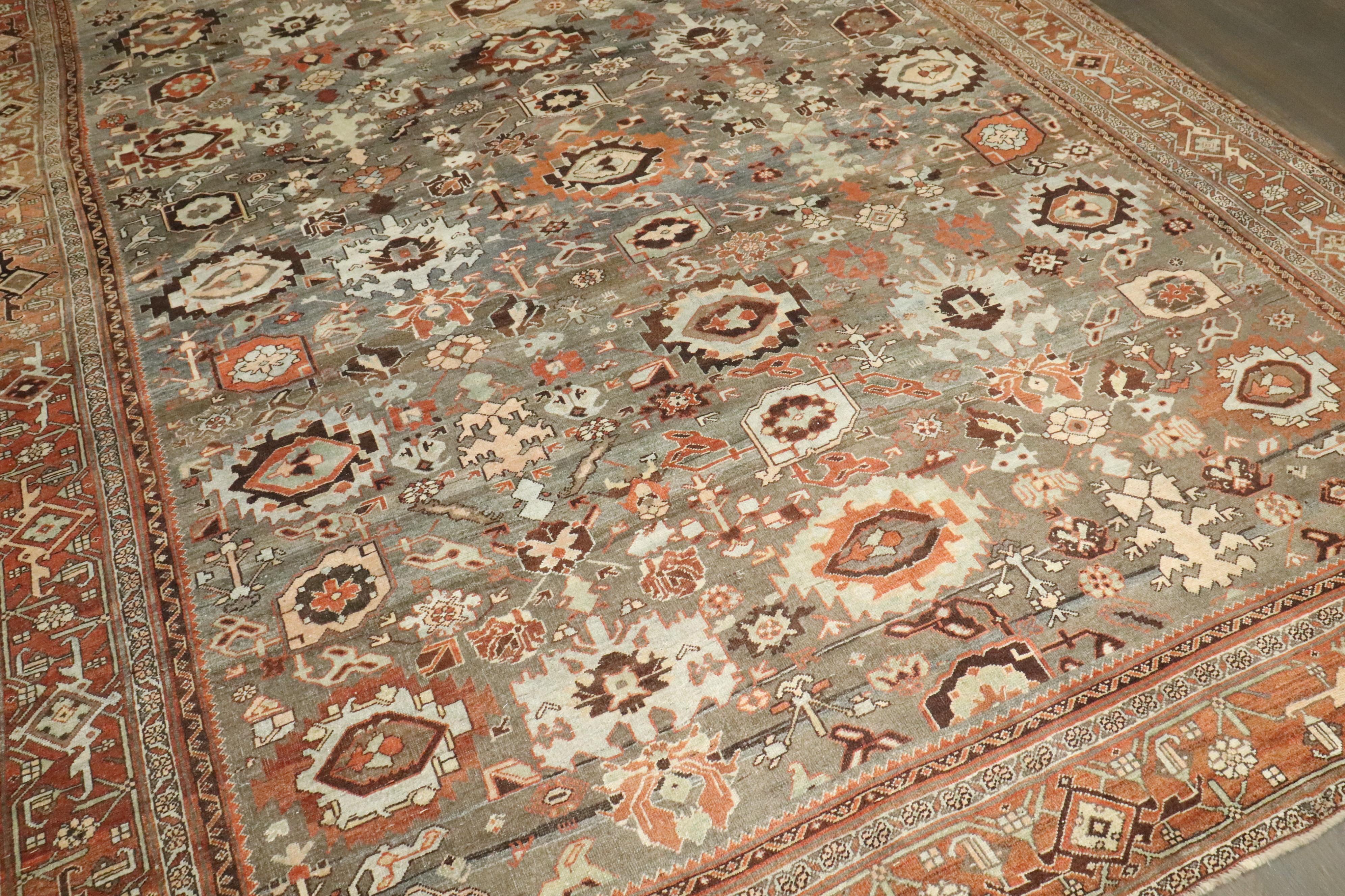 Zabihi Collection Atemberaubende Antike Persische Bidjar Teppiche im Angebot 6