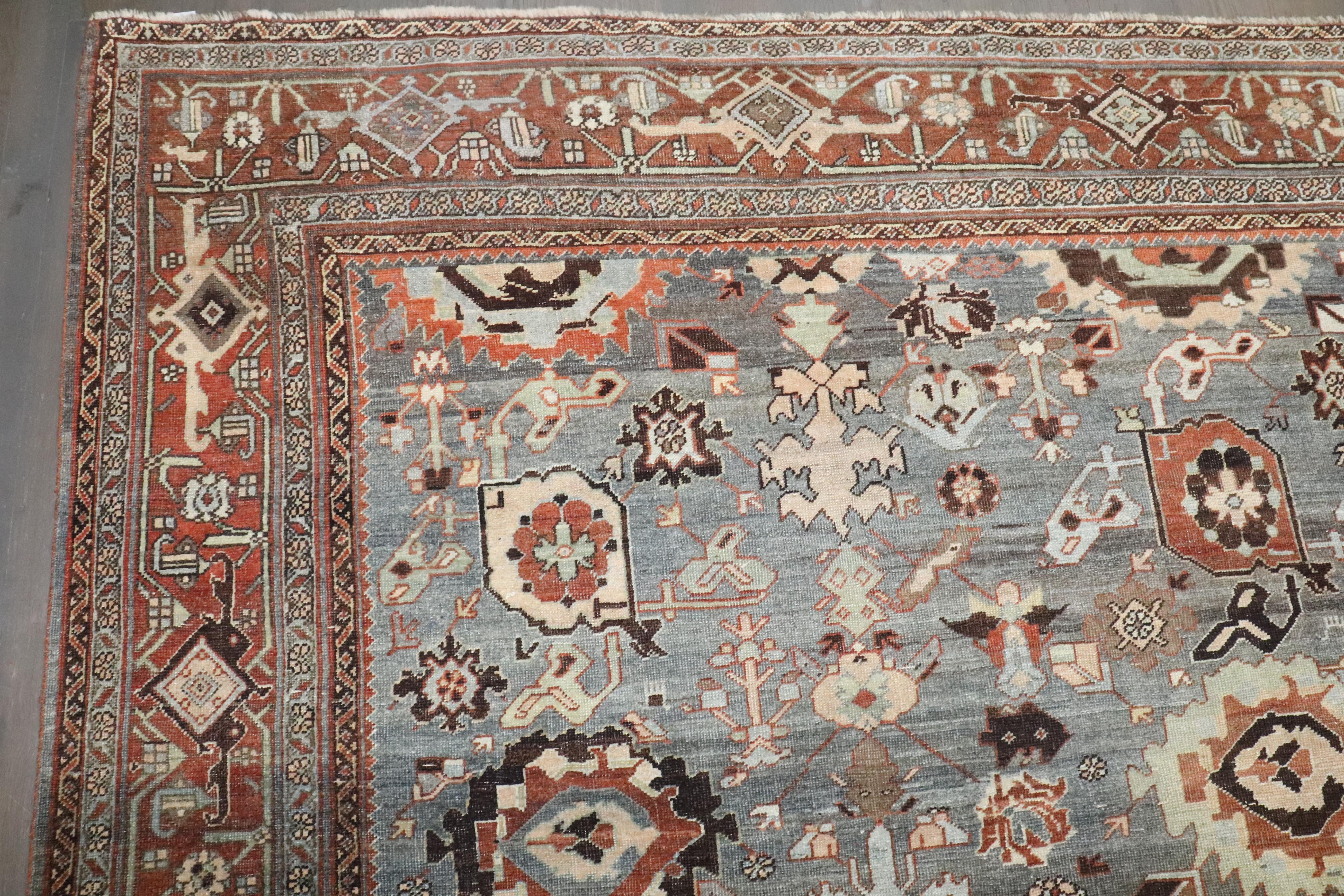 Zabihi Collection Atemberaubende Antike Persische Bidjar Teppiche im Angebot 10