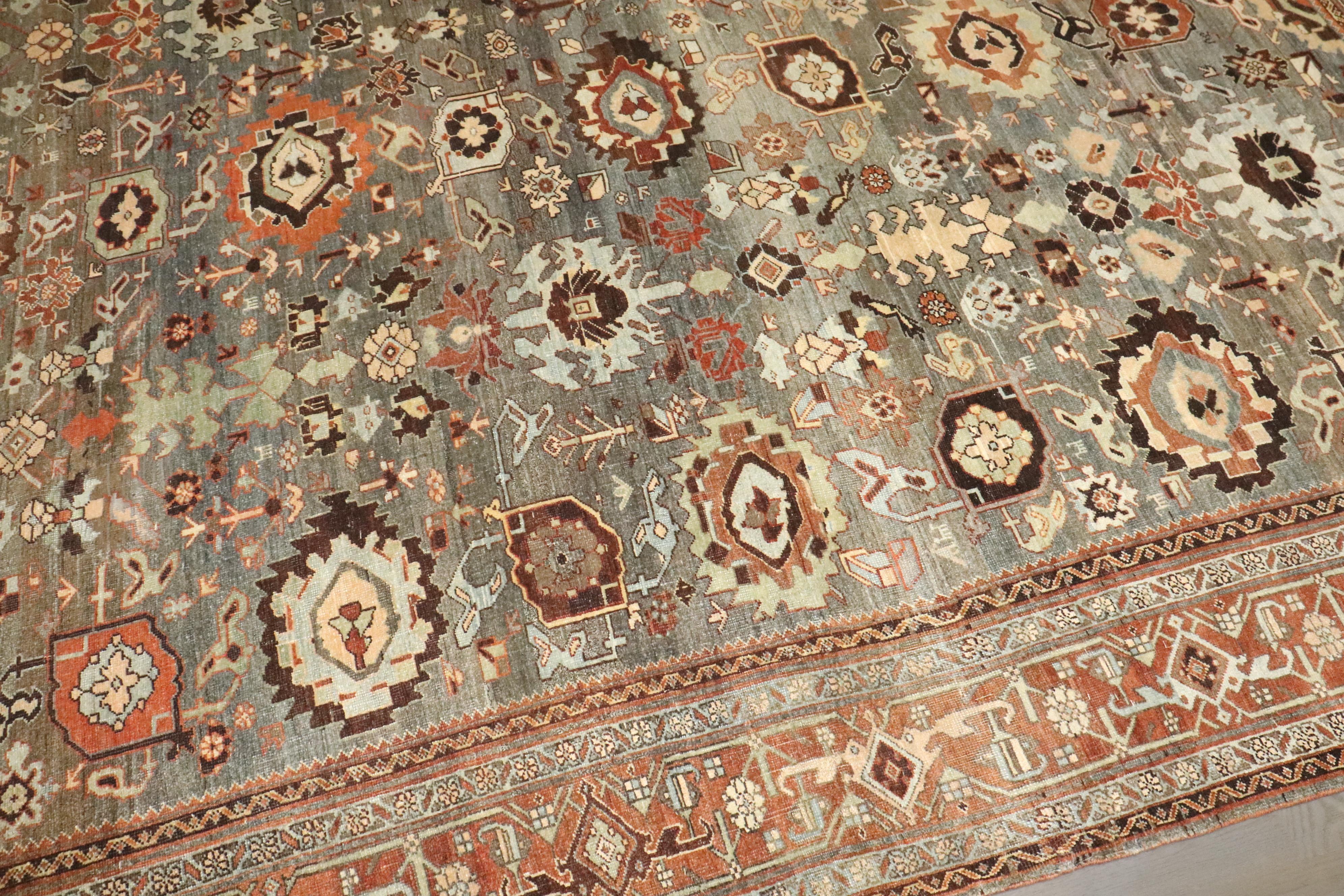 Zabihi Collection Atemberaubende Antike Persische Bidjar Teppiche im Angebot 13