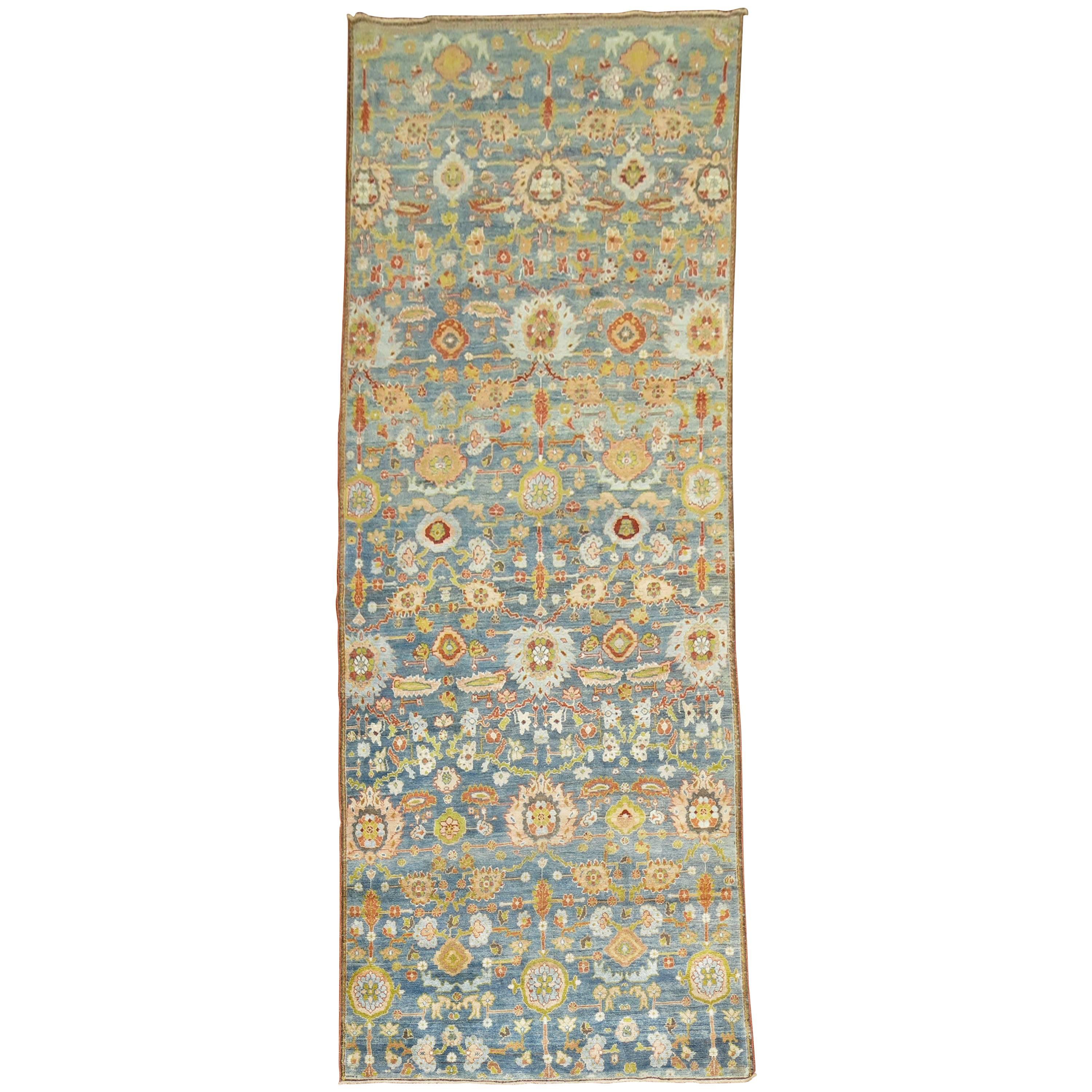 Superbe tapis persan ancien Malayer Gallery de la collection Zabihi en vente