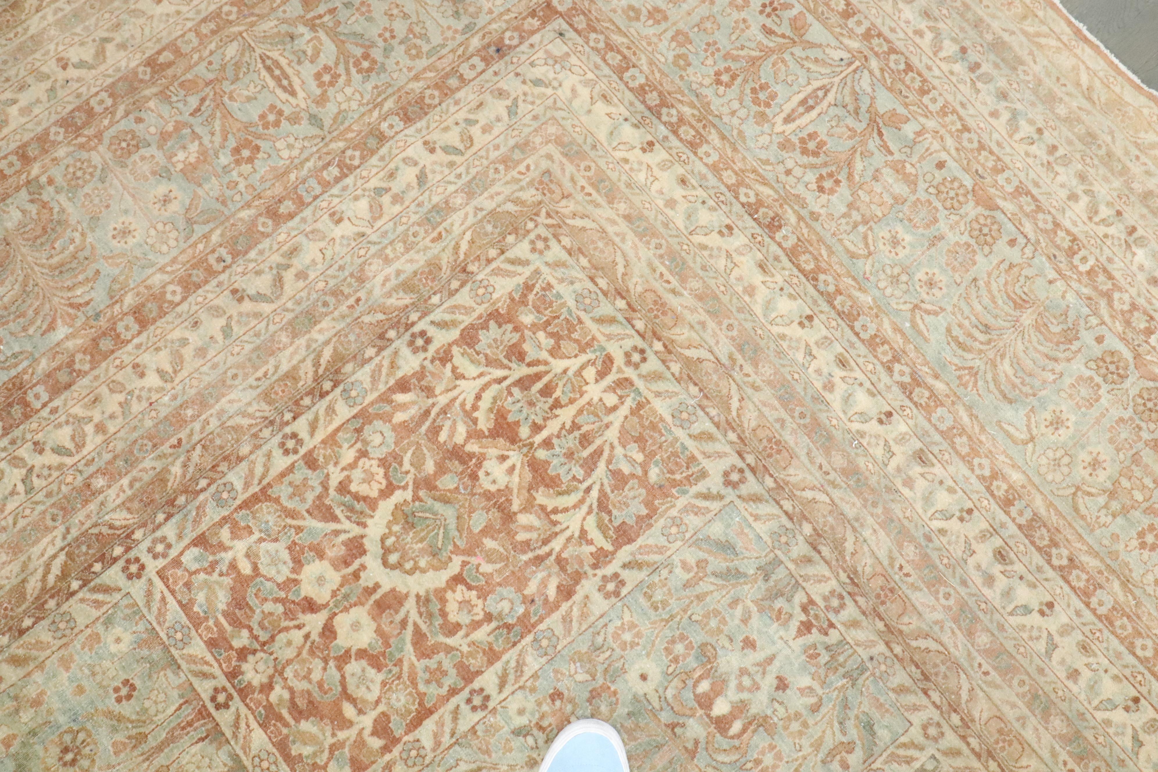 Zabihi Collection S/One Stunning Garden Design Antique Persian Kerman Carpet (tapis persan ancien de Kerman) en vente 5