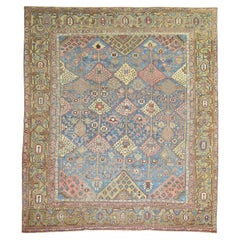 Superbe tapis persan ancien bleu ciel de la collection Zabihi