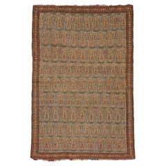 Zabihi Collection Superfine Quality Antique Persian Senneh Rug