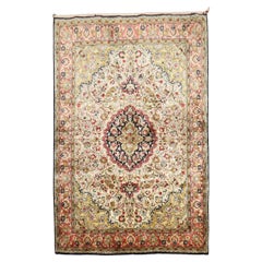 Zabihi Collection traditional Persian Silk Qum Rug