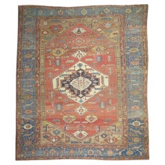 Zabihi Collection Tribal Antique Persian Bakshaish Oversize Carpet