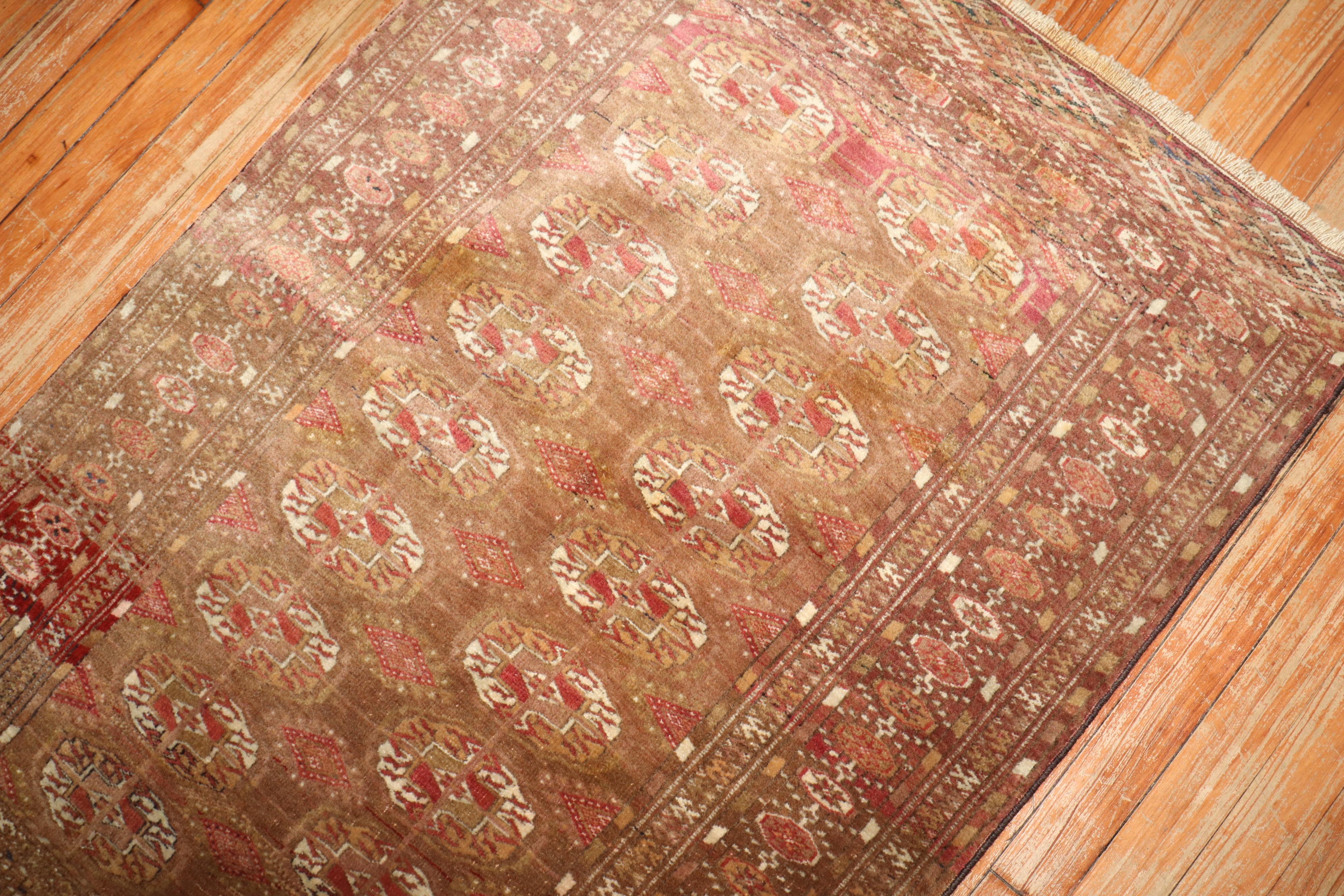 Colección Zabihi Alfombra Turcomana Tribal Antigua Turkmeno en venta