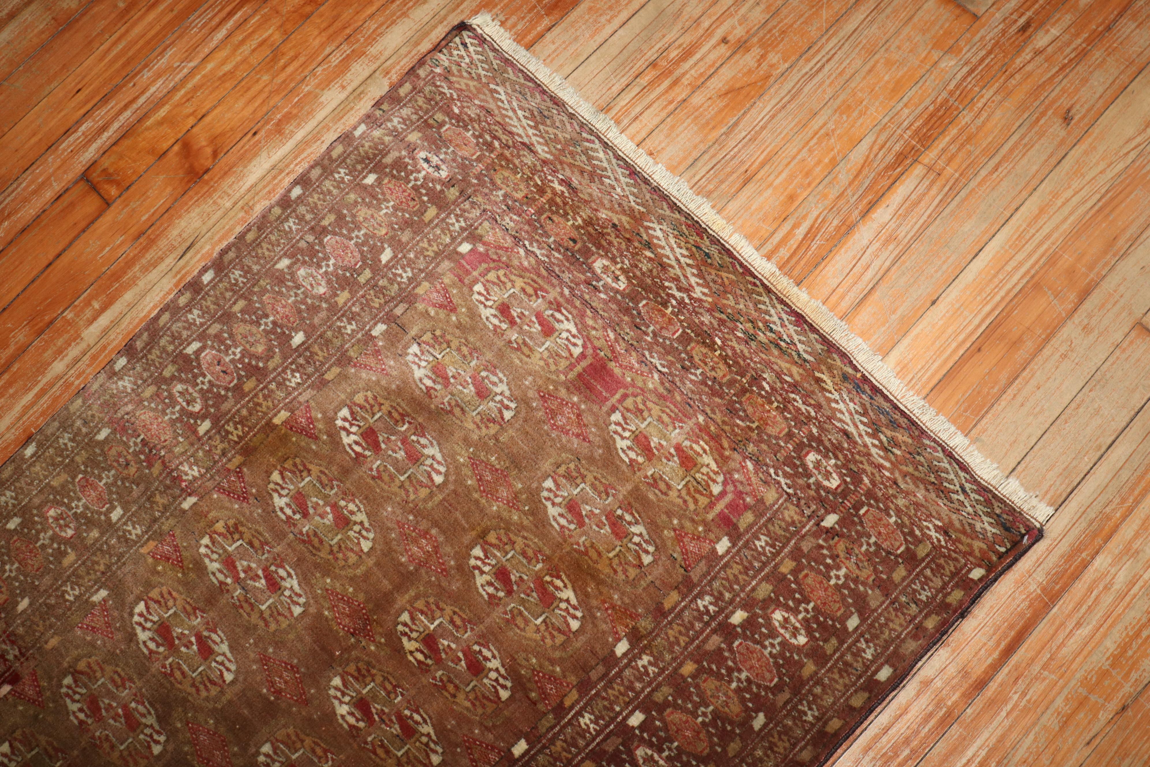 Colección Zabihi Alfombra Turcomana Tribal Antigua en venta 2