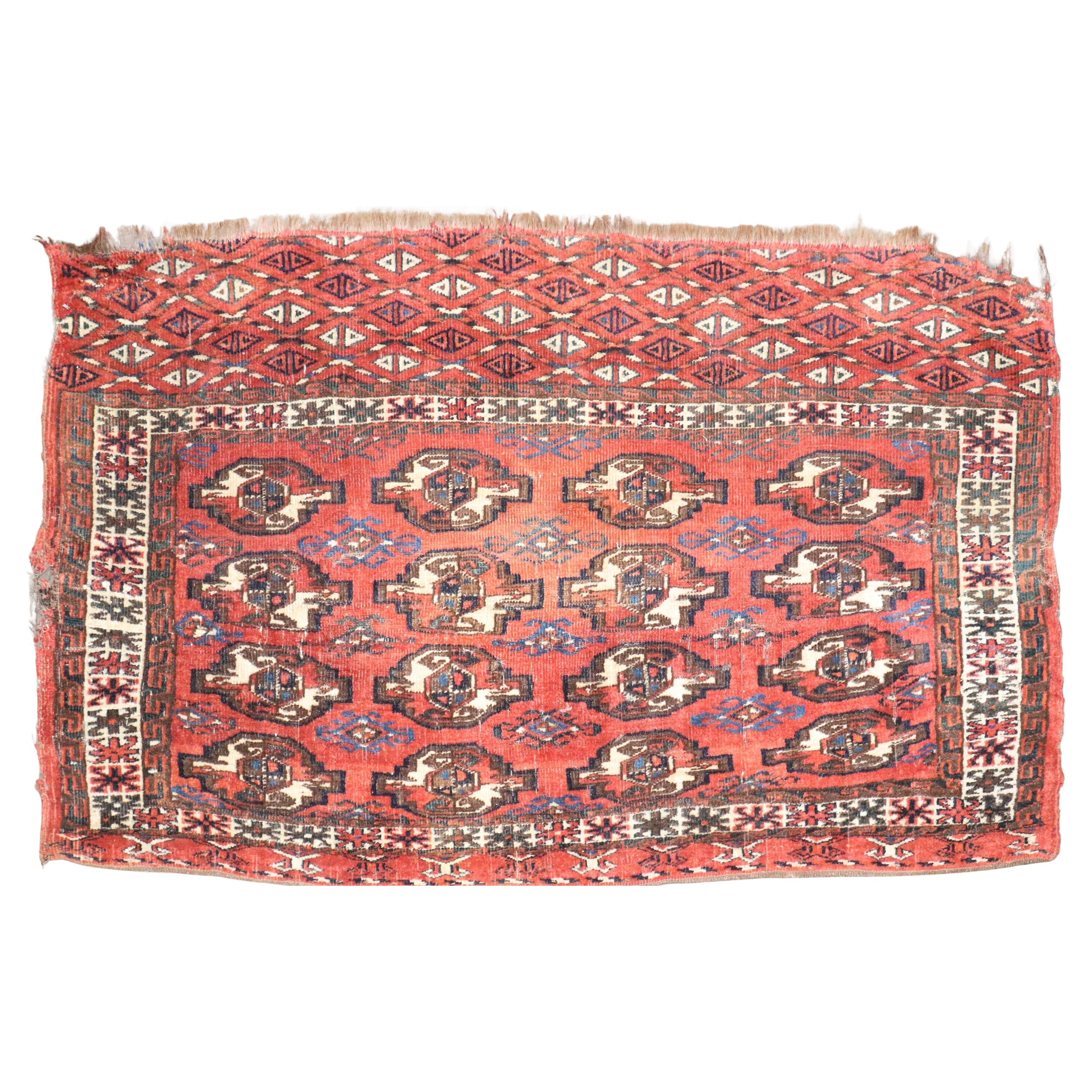 Zabihi Collection Tribal Antique Turkeman Rug For Sale