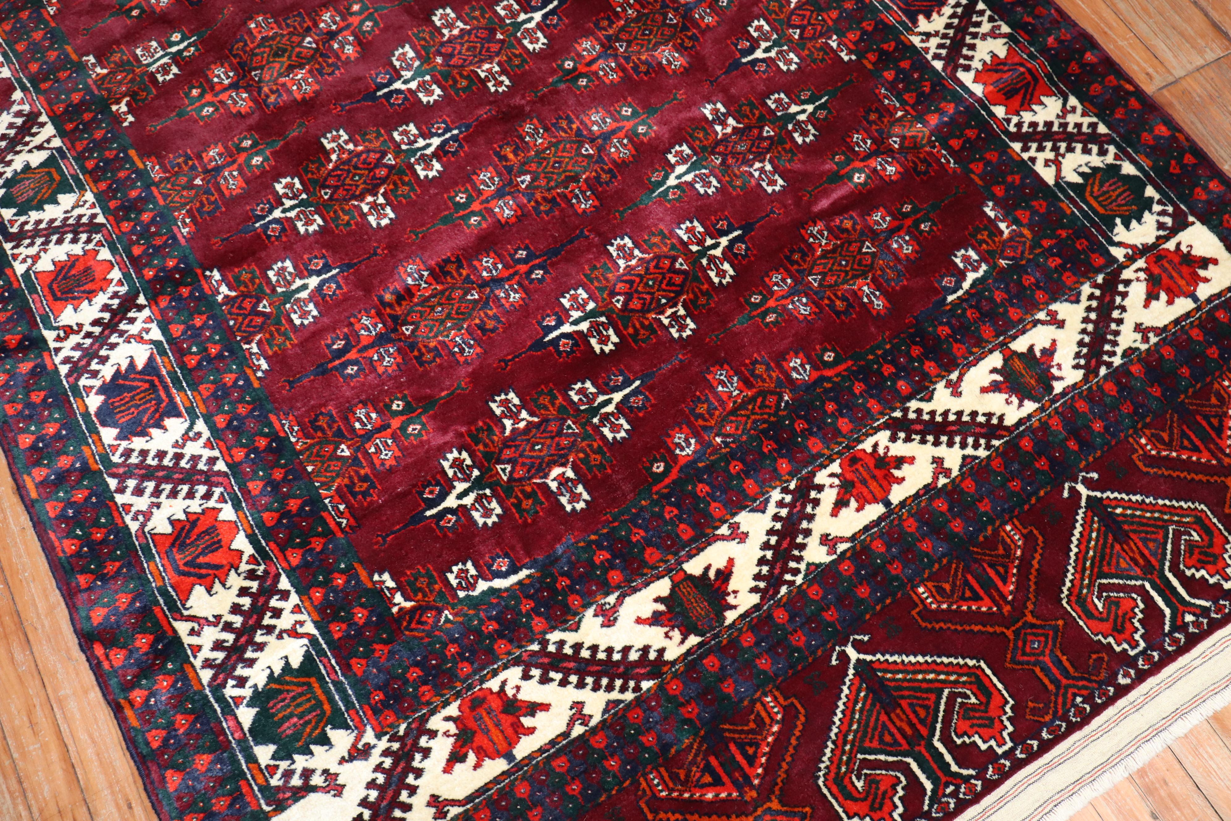 Zabihi Collection Tribal Antique Turkeman Tekke Rug For Sale 1