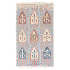 Zabihi Collection Tribal Blue Persian Kilim