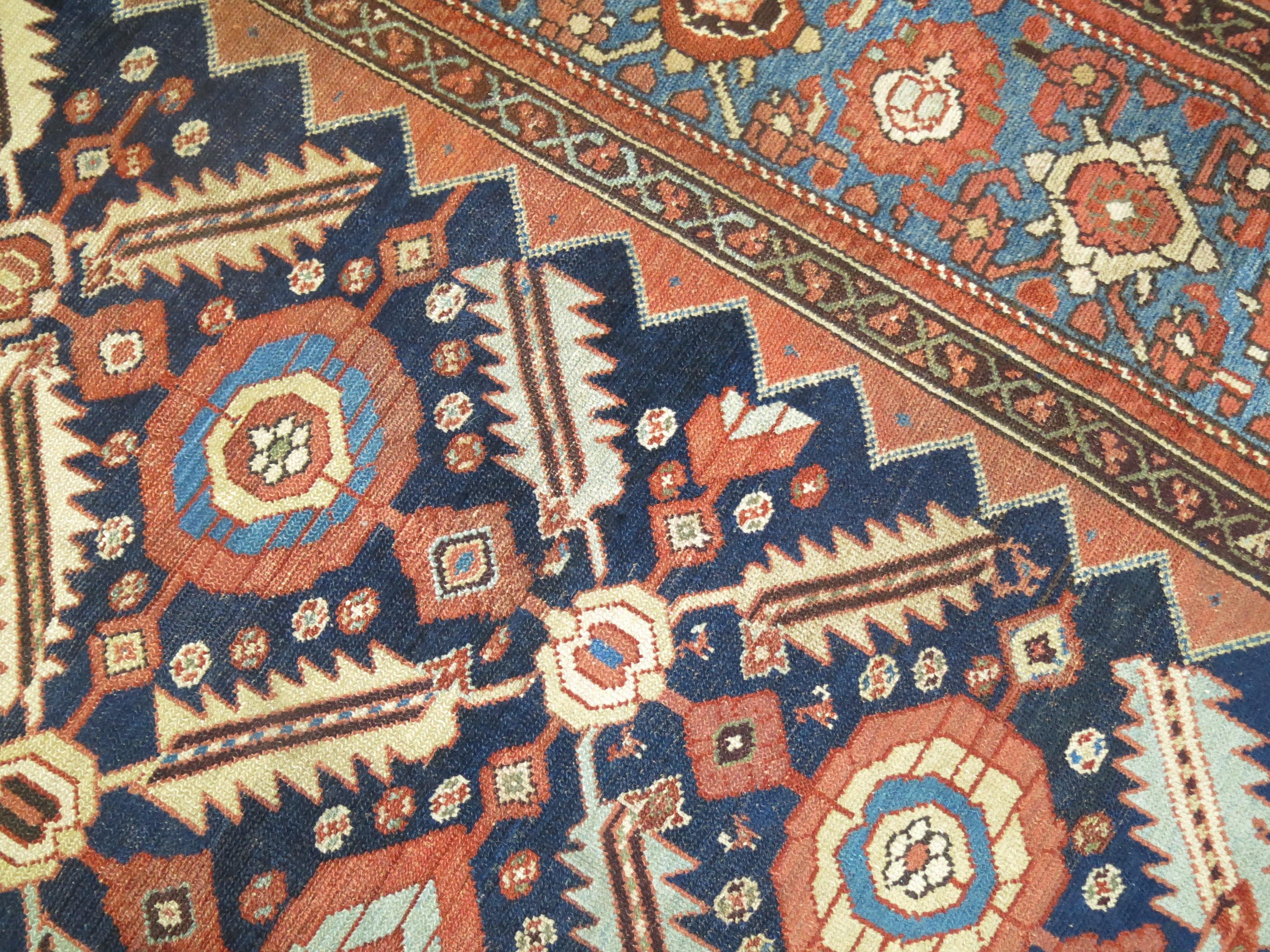 Zabihi Collection Tribal Large Antique Malayer Rug For Sale 3