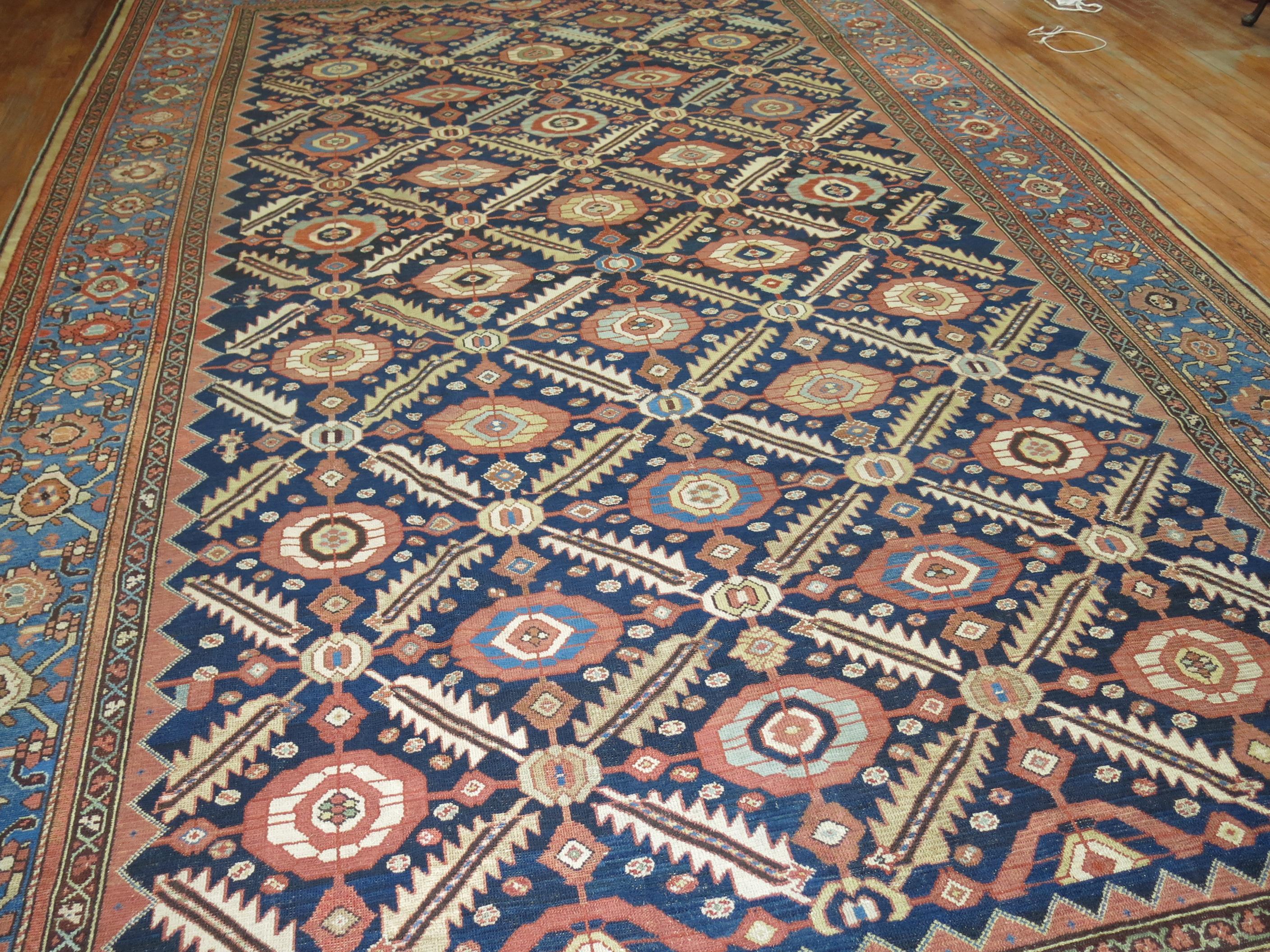 Zabihi Collection Tribal Large Antique Malayer Rug For Sale 5