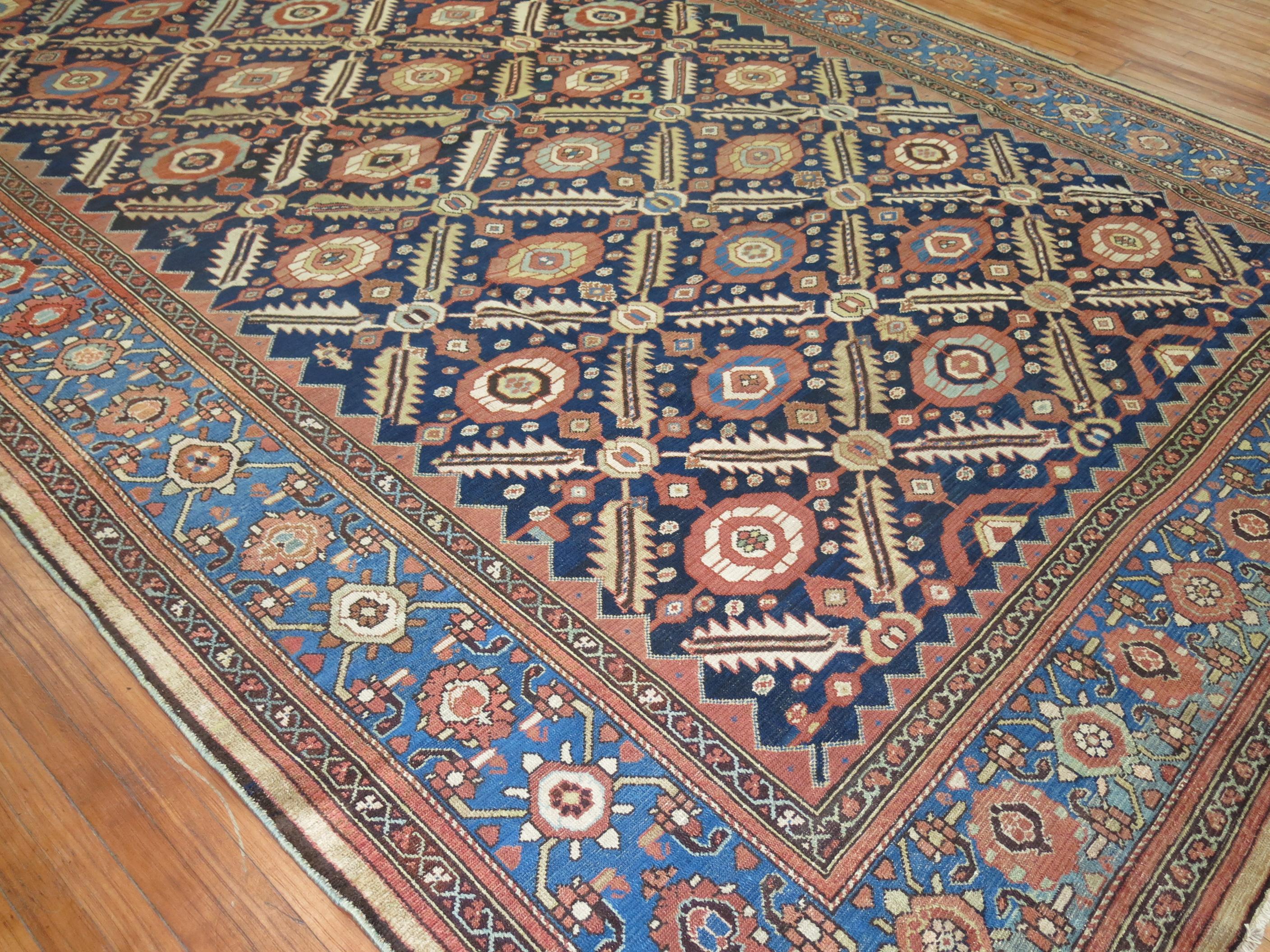 Zabihi Collection Tribal Large Antique Malayer Rug For Sale 6