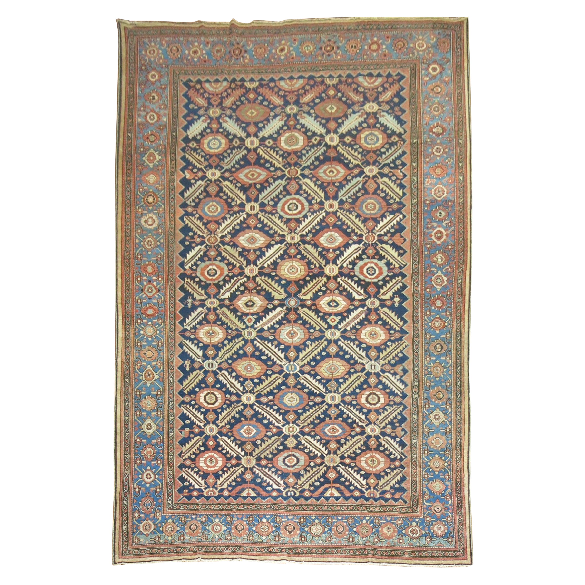 Zabihi Kollektion Stammeskunst Großer antiker Malayer-Teppich