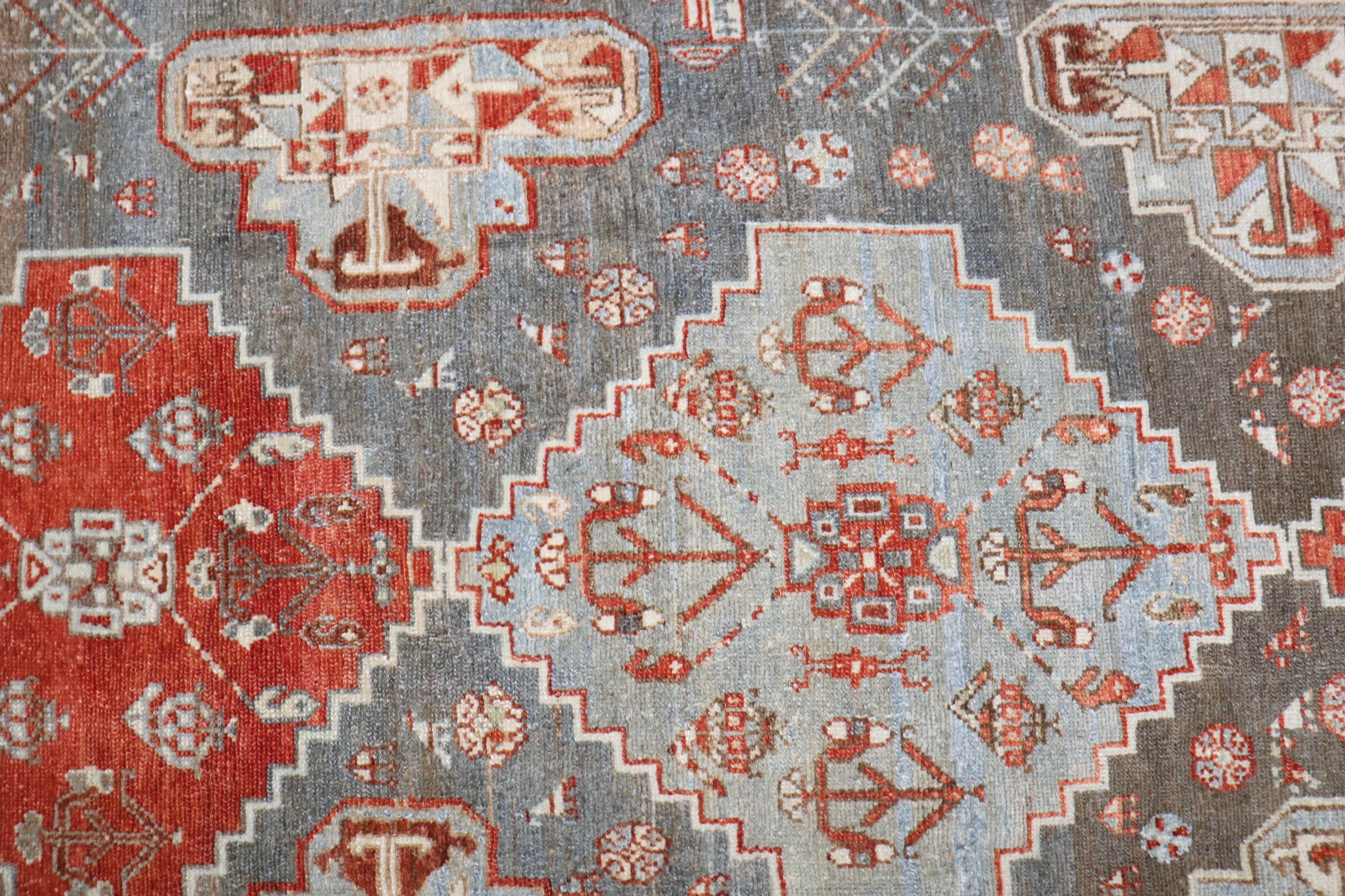 Persian Zabihi Collection Tribal Malayer Accent Rug For Sale