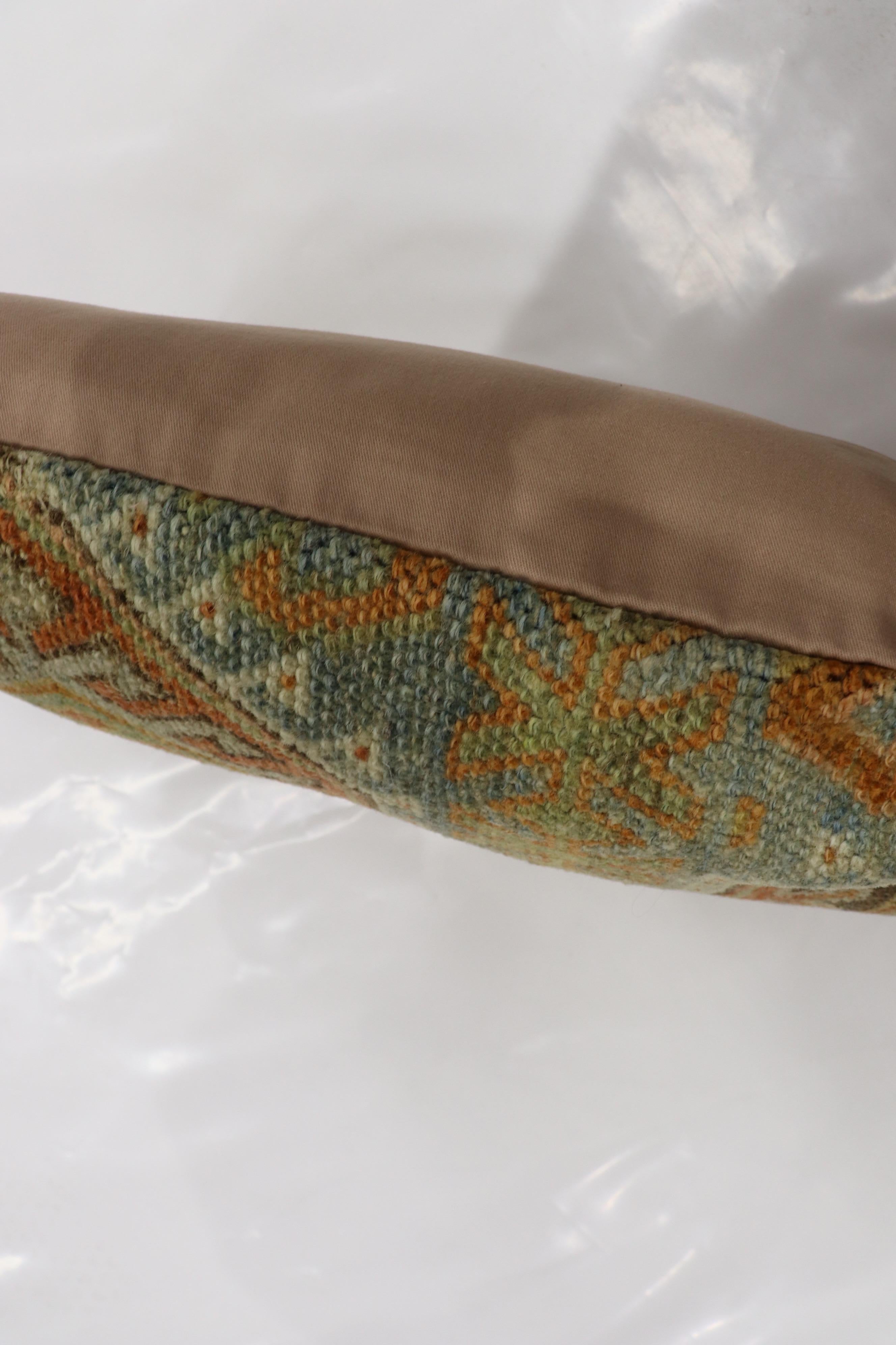 Tabriz Zabihi Collection Tribal Persian Antique Bolster Rug Pillow For Sale