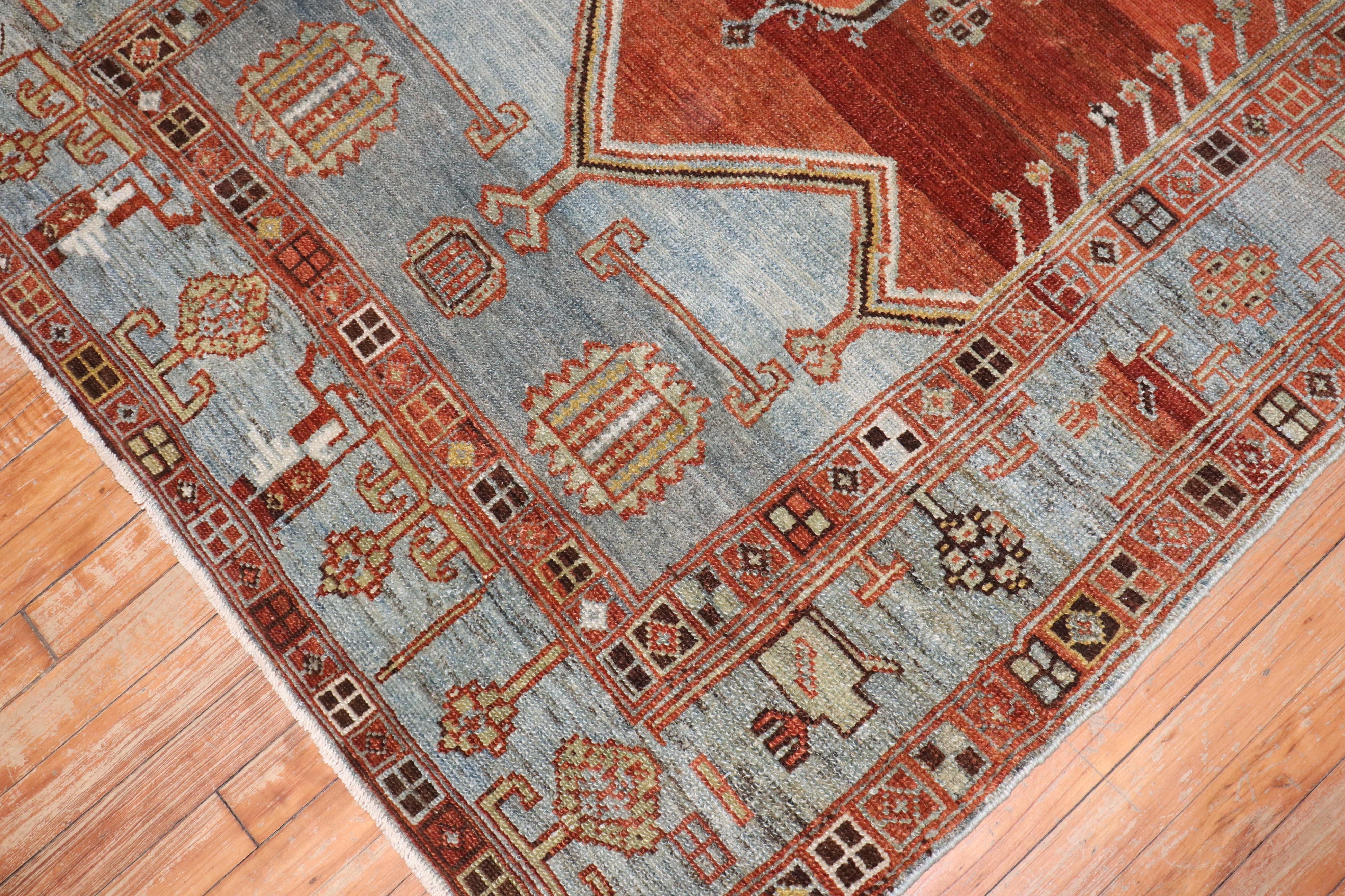 Zabihi Collection Tribal Persian Kurd Rug For Sale 4