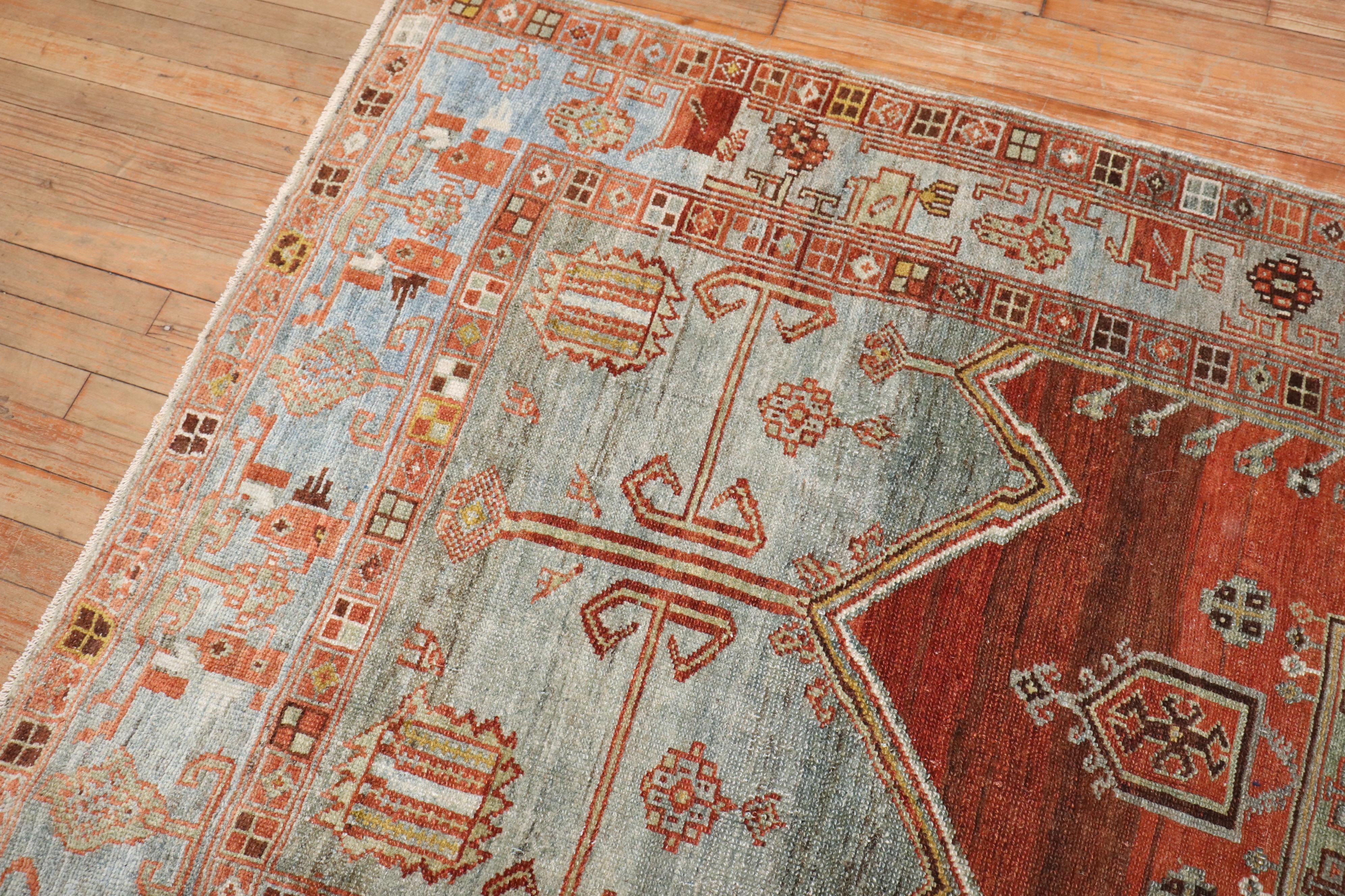 Zabihi Collection Tribal Persian Kurd Rug In Good Condition For Sale In New York, NY