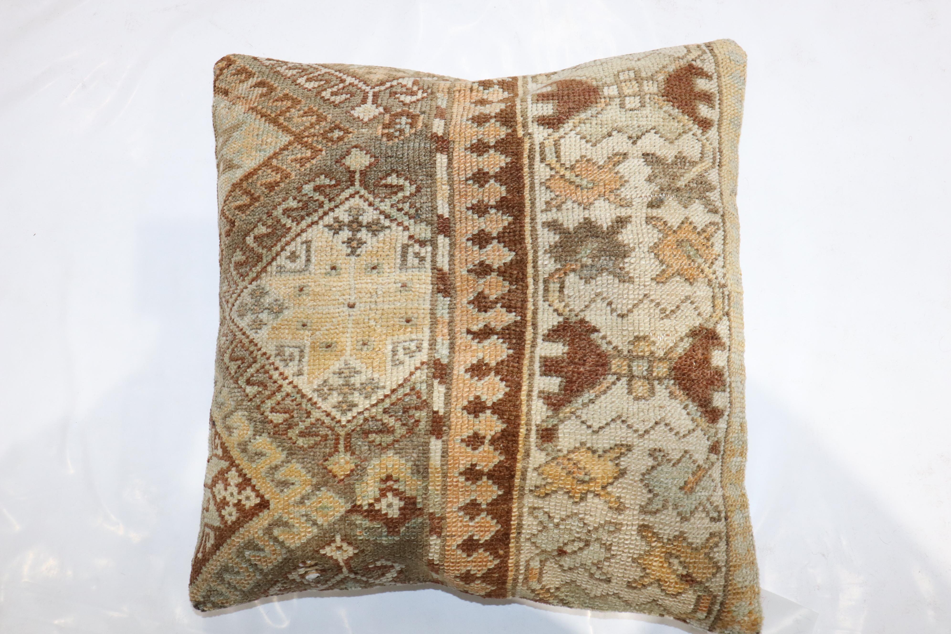 20th Century Zabihi Collection Tribal Persian Kurd Rug Pillow For Sale