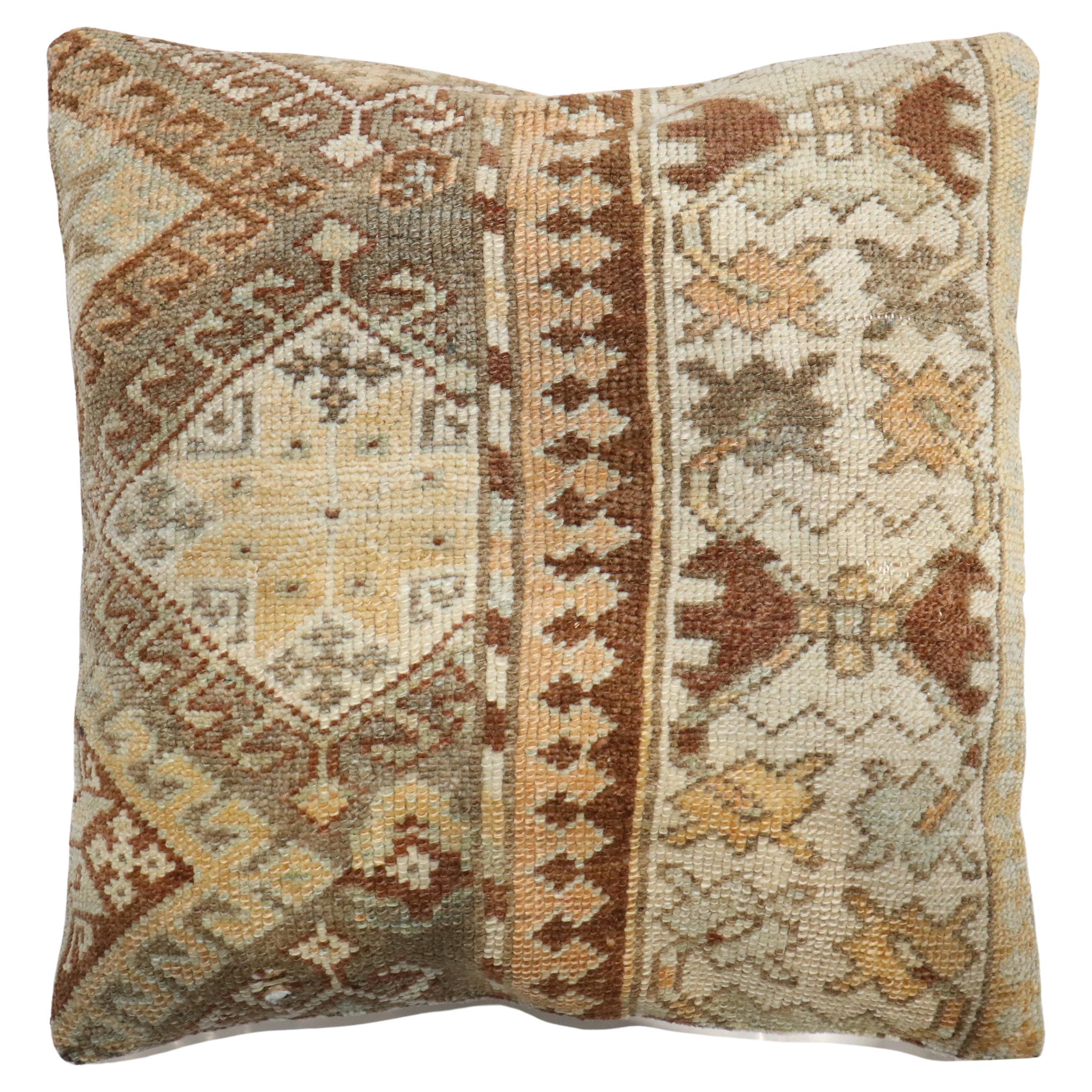 Zabihi Collection Tribal Persian Kurd Rug Pillow For Sale