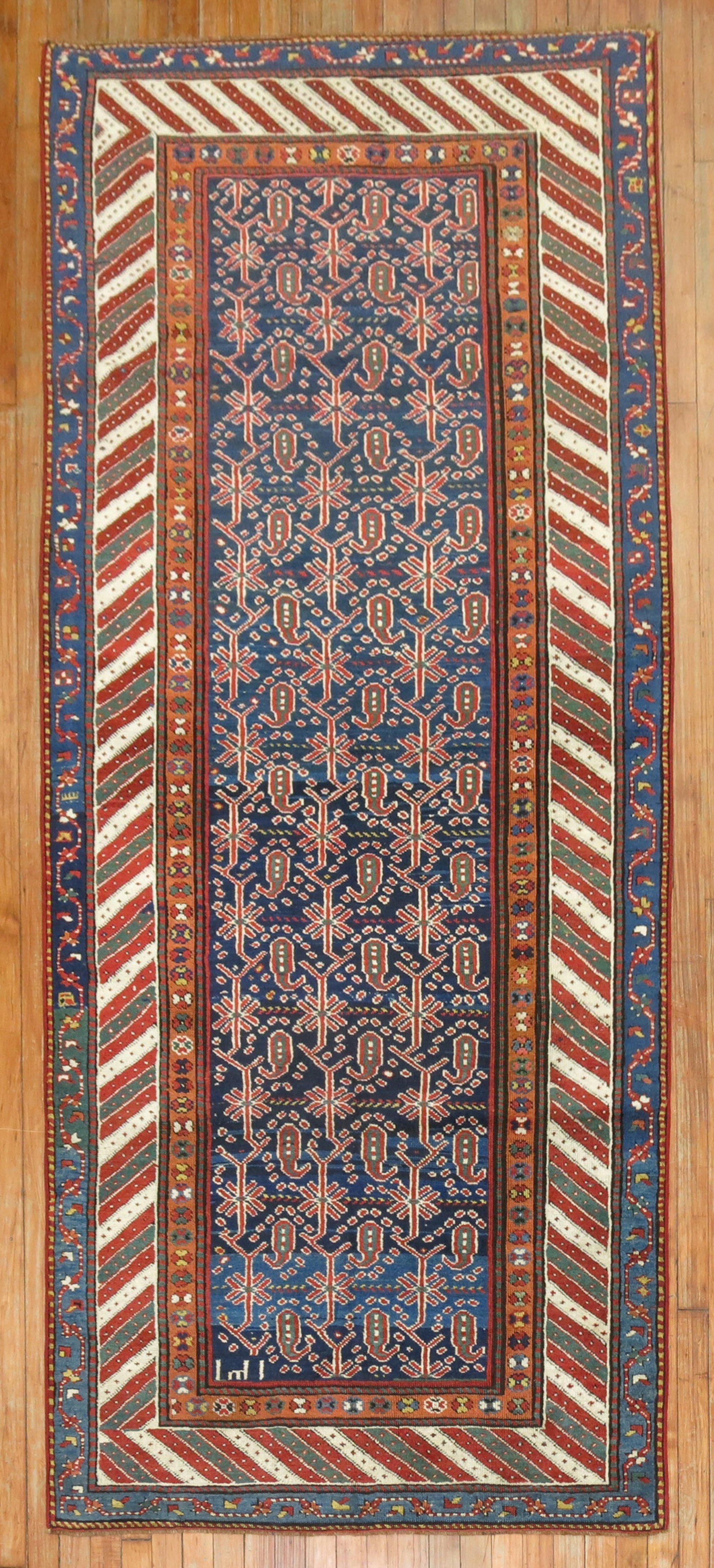 Zabihi Collection Tribal Persian Kurd Runner For Sale 4