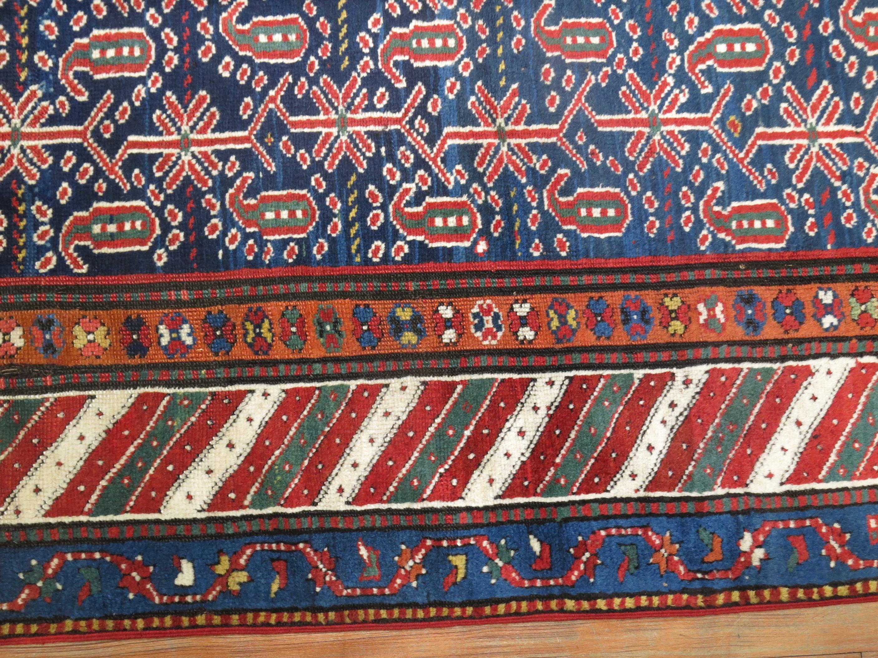 Wool Zabihi Collection Tribal Persian Kurd Runner For Sale