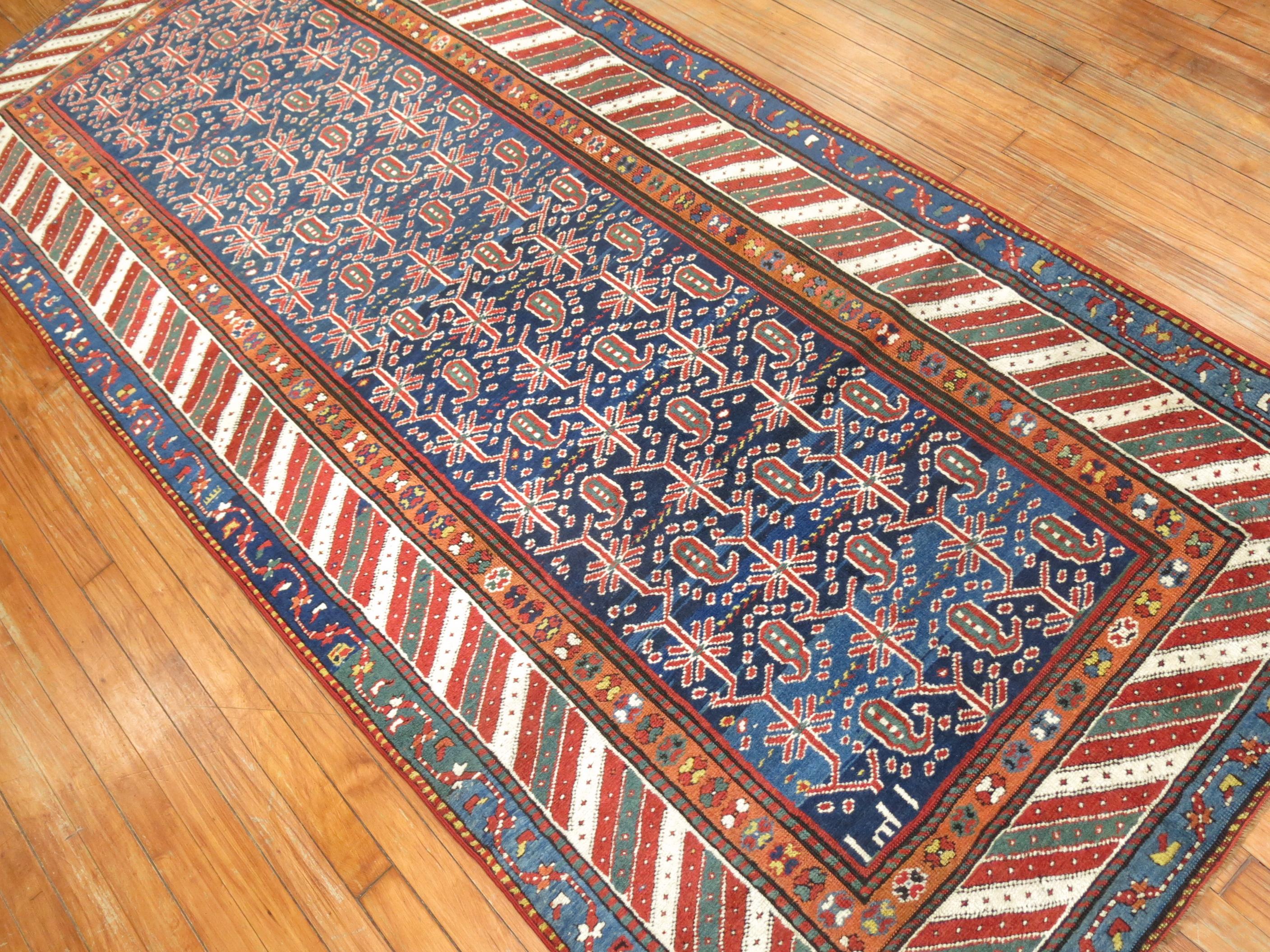 Zabihi Collection Tribal Persian Kurd Runner For Sale 1