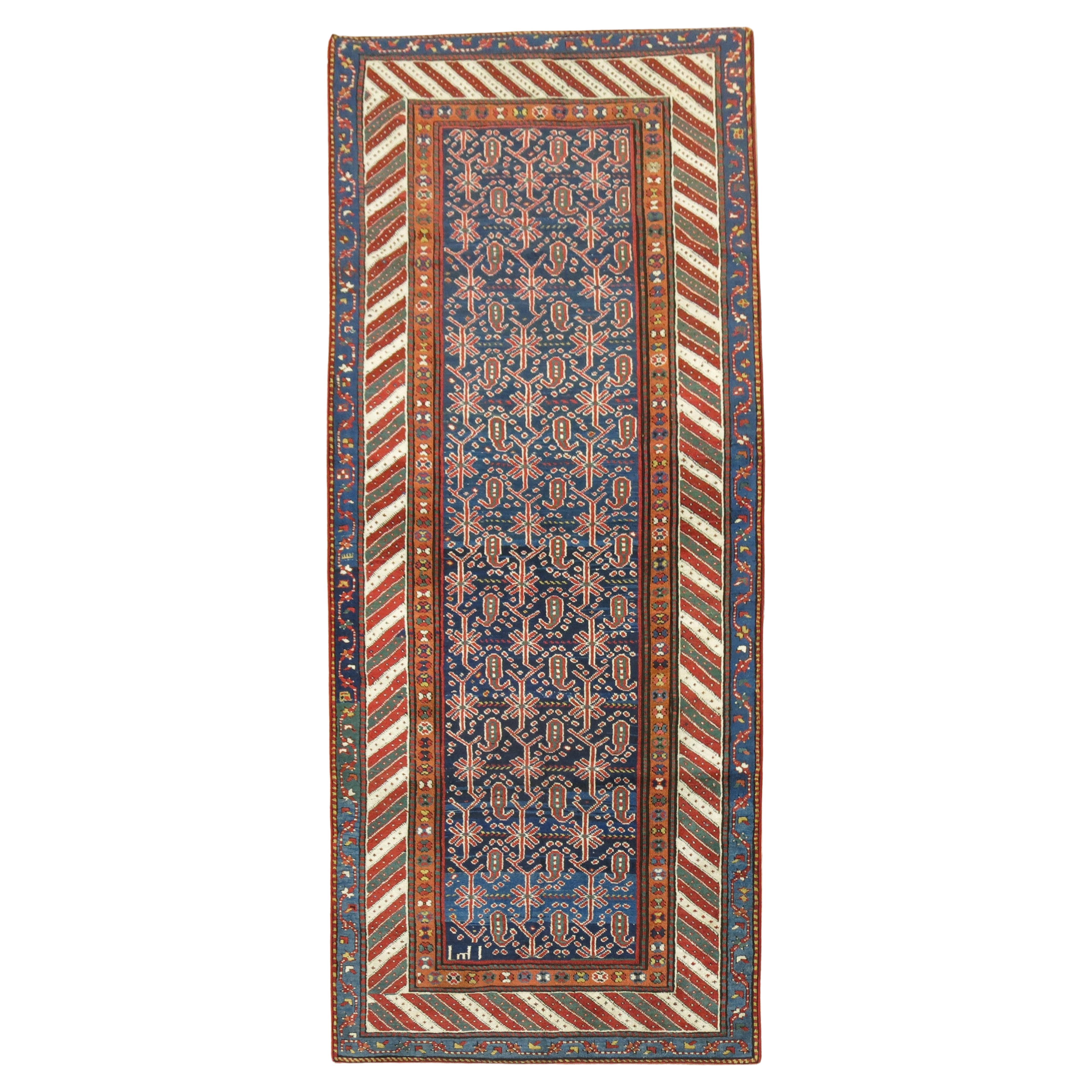 Zabihi Collection Tribal Persian Kurd Runner For Sale