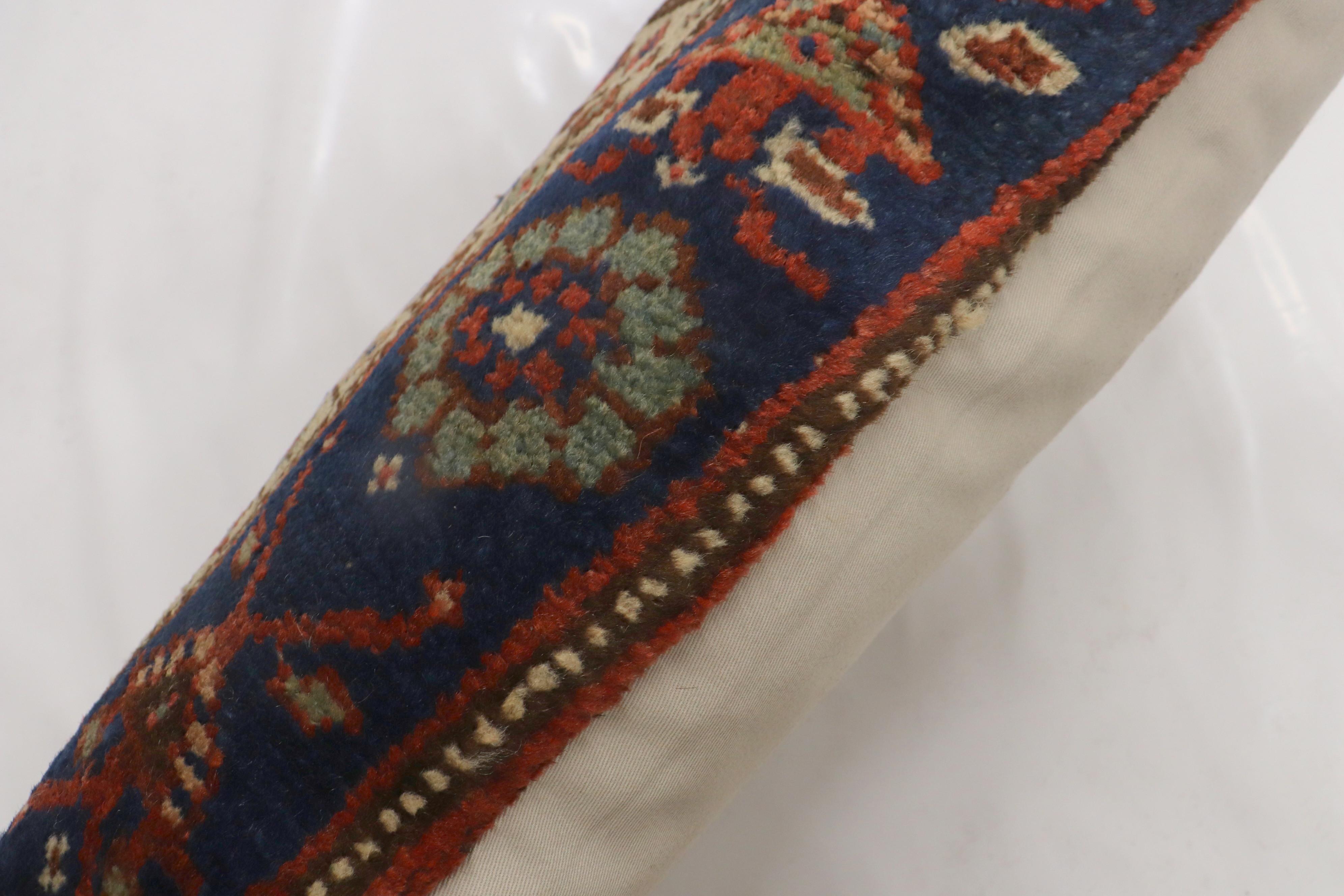 20th Century Zabihi Collection Tribal Persian Rug Pillow For Sale