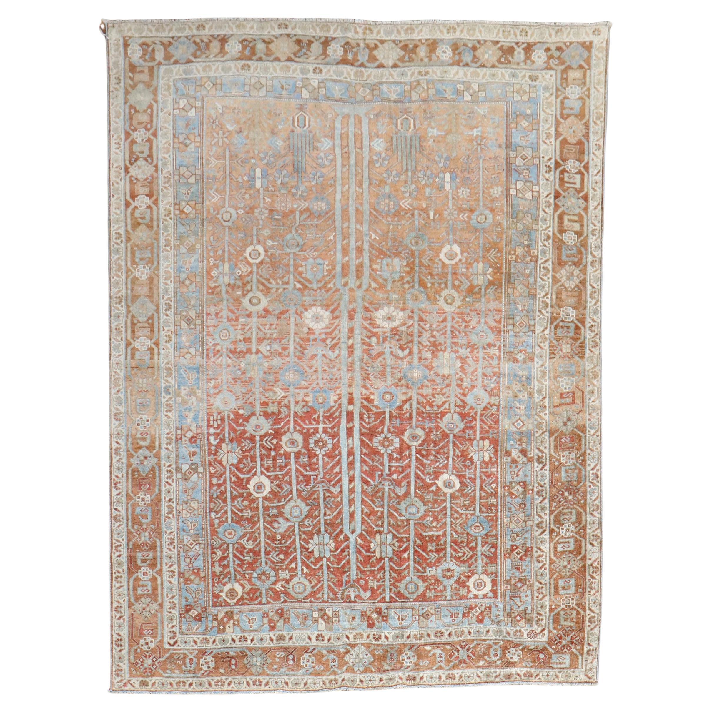 Zabihi Collection Tribal Persian Square Accent Rug