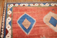 Zabihi Collection Tribal Square Antique Persian Gabbeh Rug