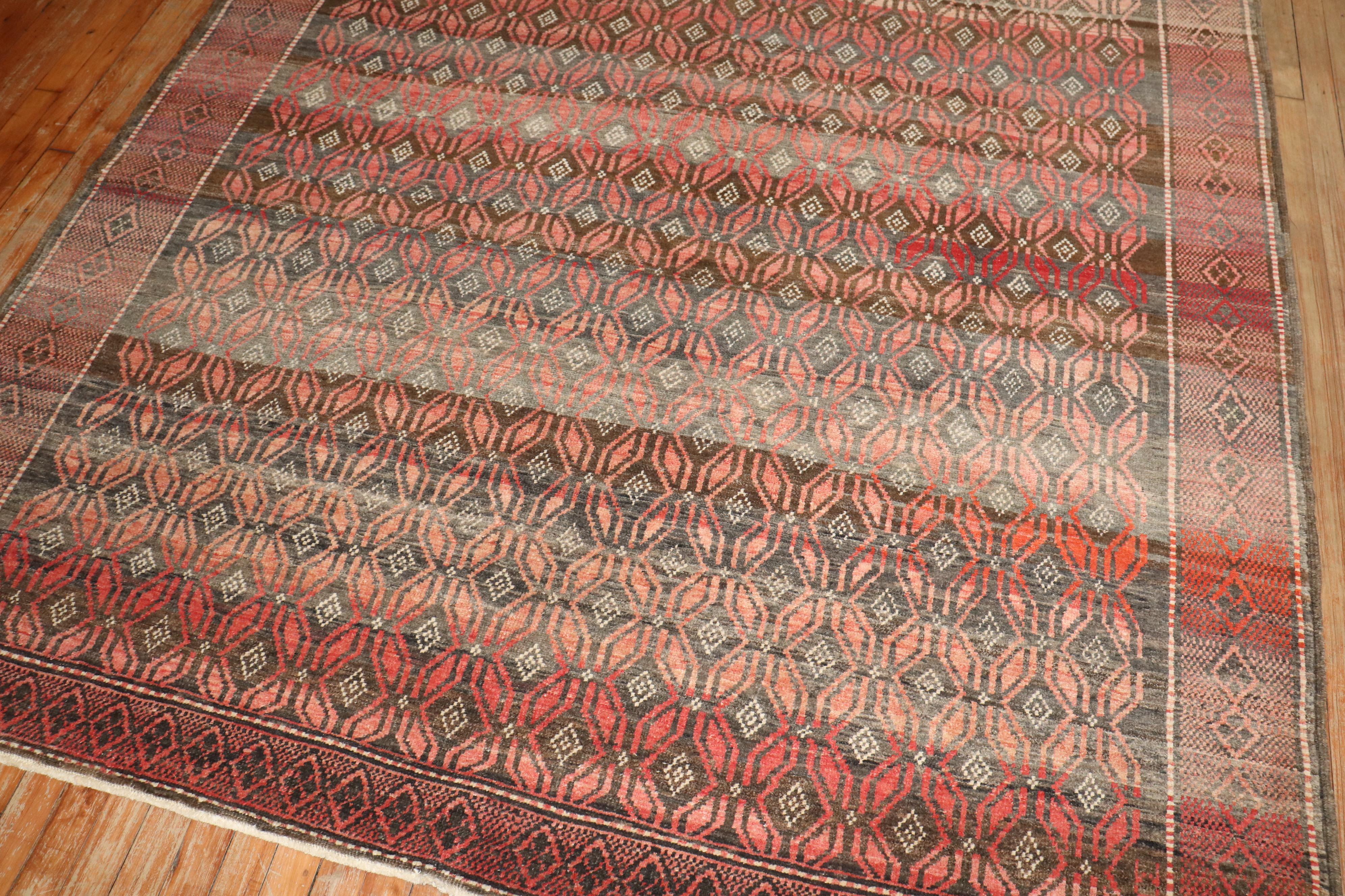 Zabihi Collection Tribal Turkish Rug In Good Condition For Sale In New York, NY