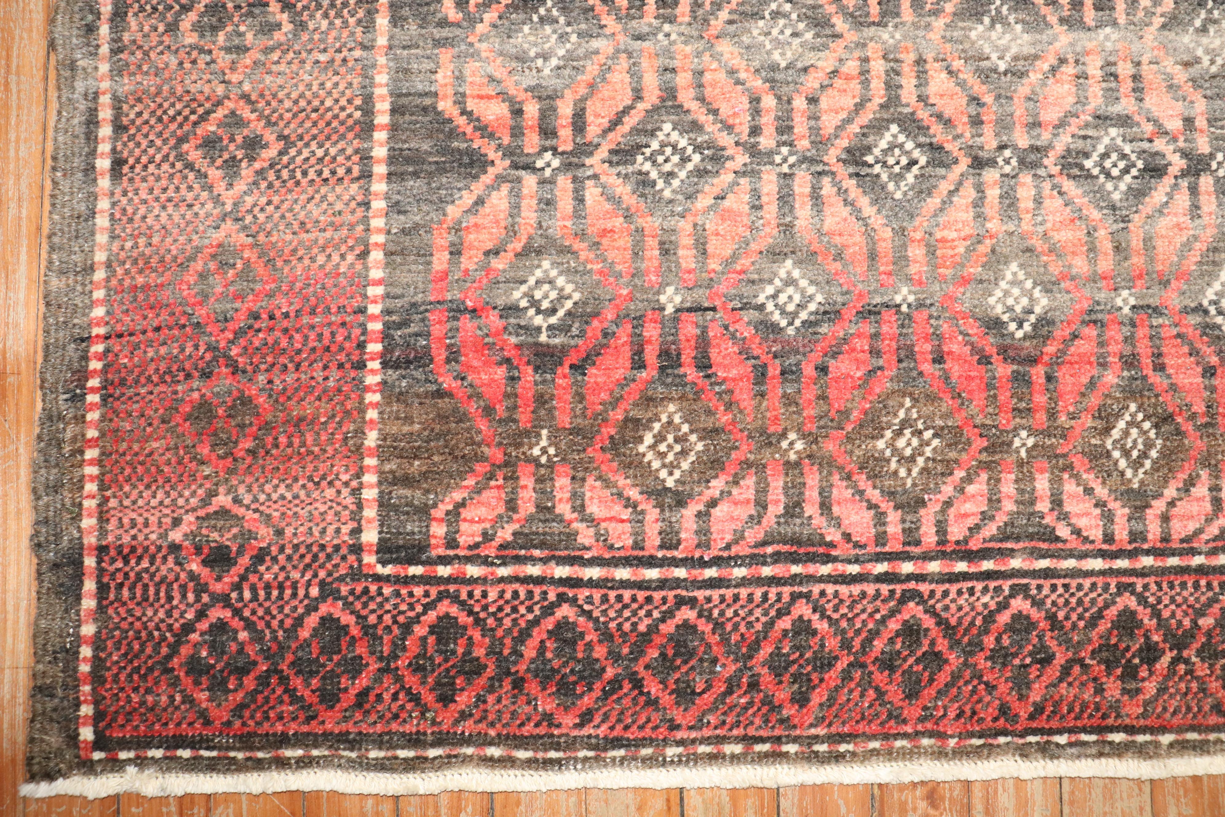 Wool Zabihi Collection Tribal Turkish Rug For Sale
