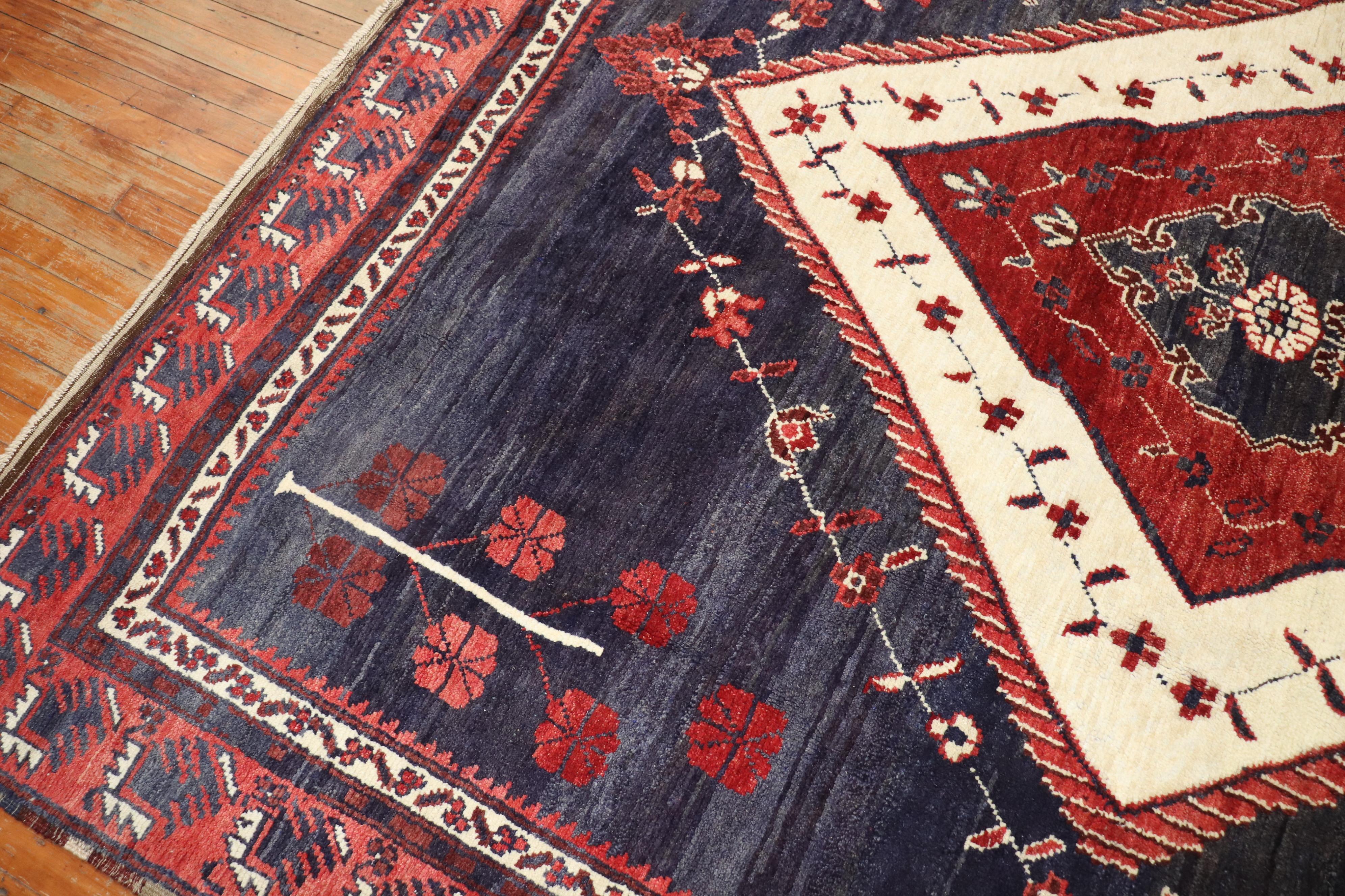 Zabihi Collection Tribal Vintage Square Anatolian Rug In Good Condition For Sale In New York, NY