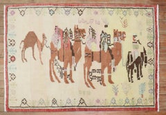 Zabihi Collection Turkish Anatolian Animal Caravan Rug