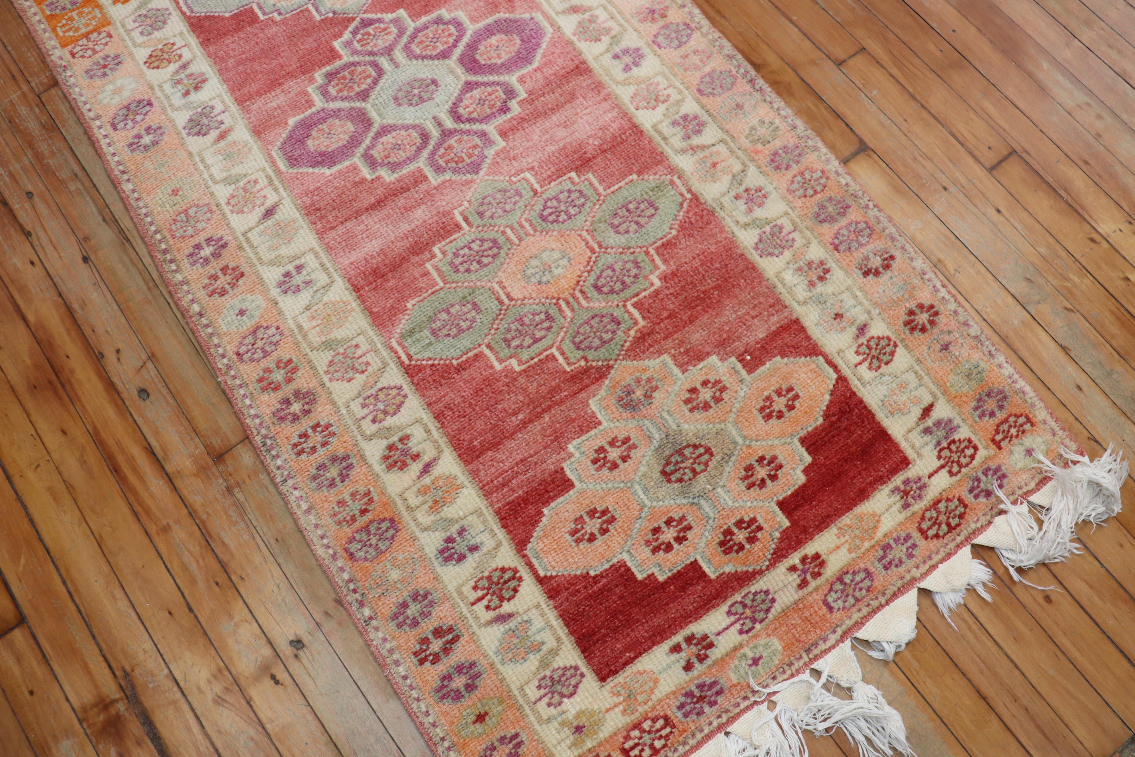 Zabihi Collection Turkish Anatolian Extremely Long Runner For Sale 3