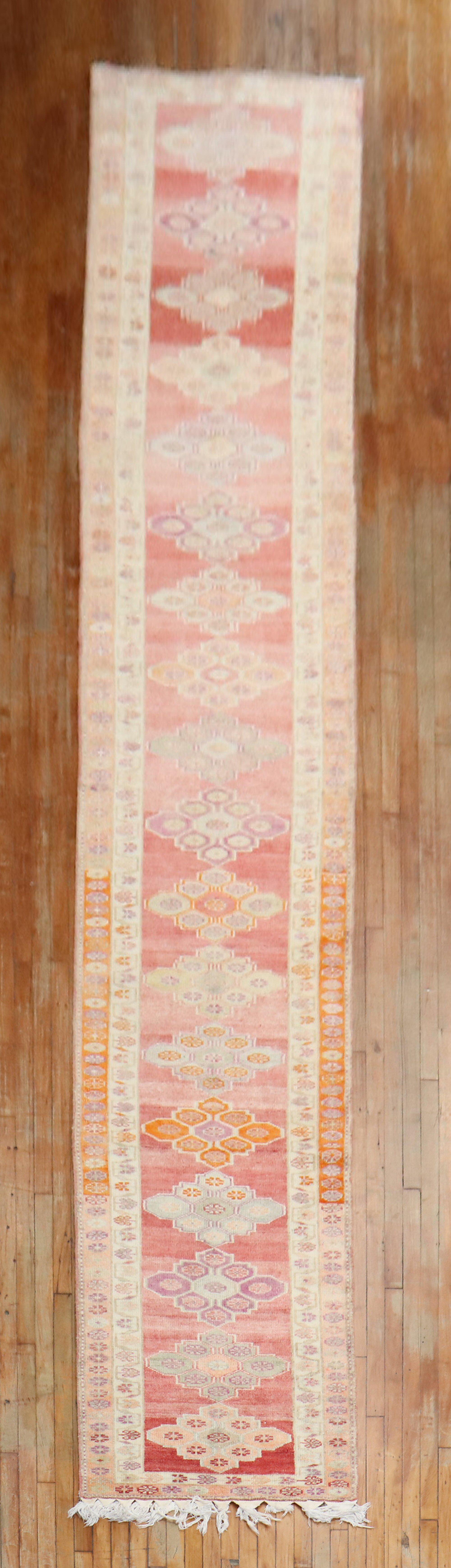 Zabihi Collection Turkish Anatolian Extremely Long Runner For Sale 4