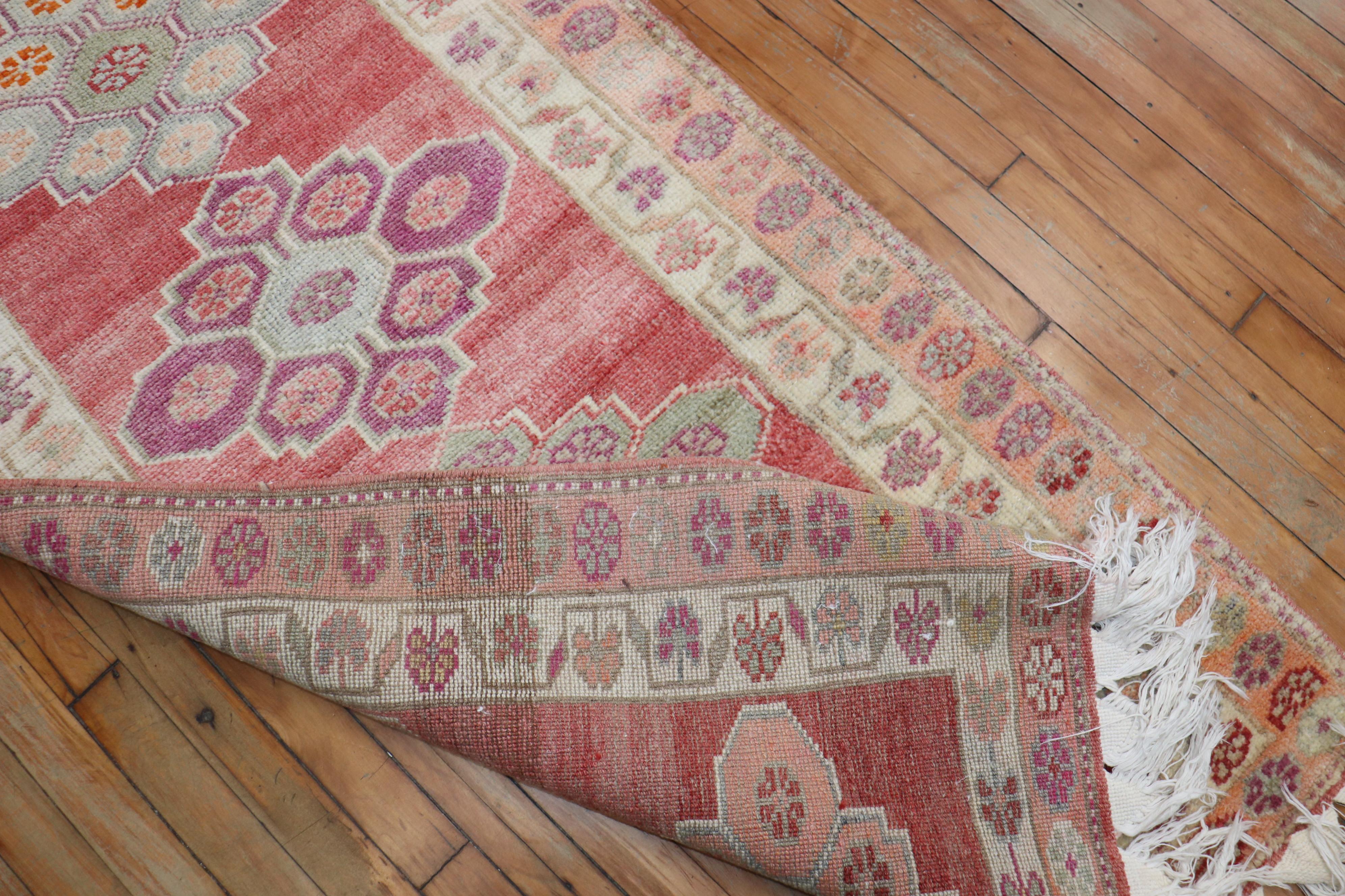 Zabihi Collection Turkish Anatolian Extremely Long Runner In Good Condition For Sale In New York, NY