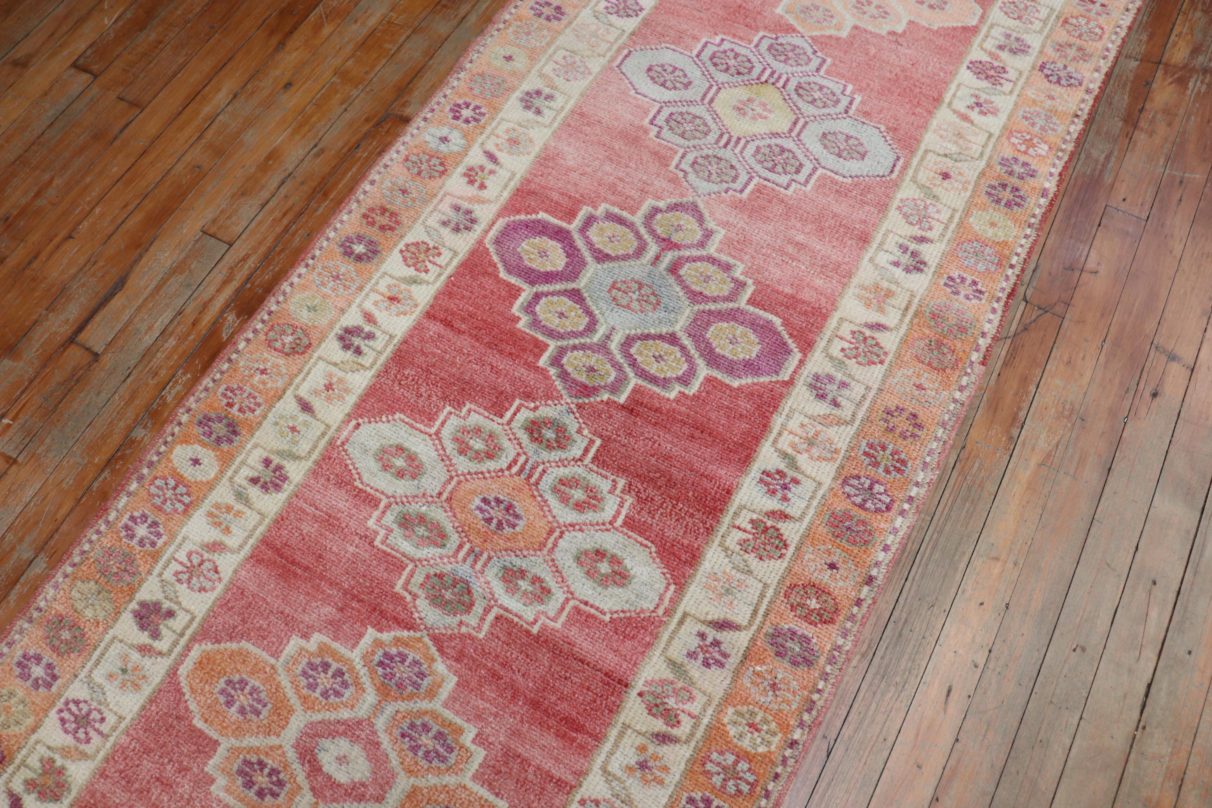 Zabihi Collection Turkish Anatolian Extremely Long Runner For Sale 1