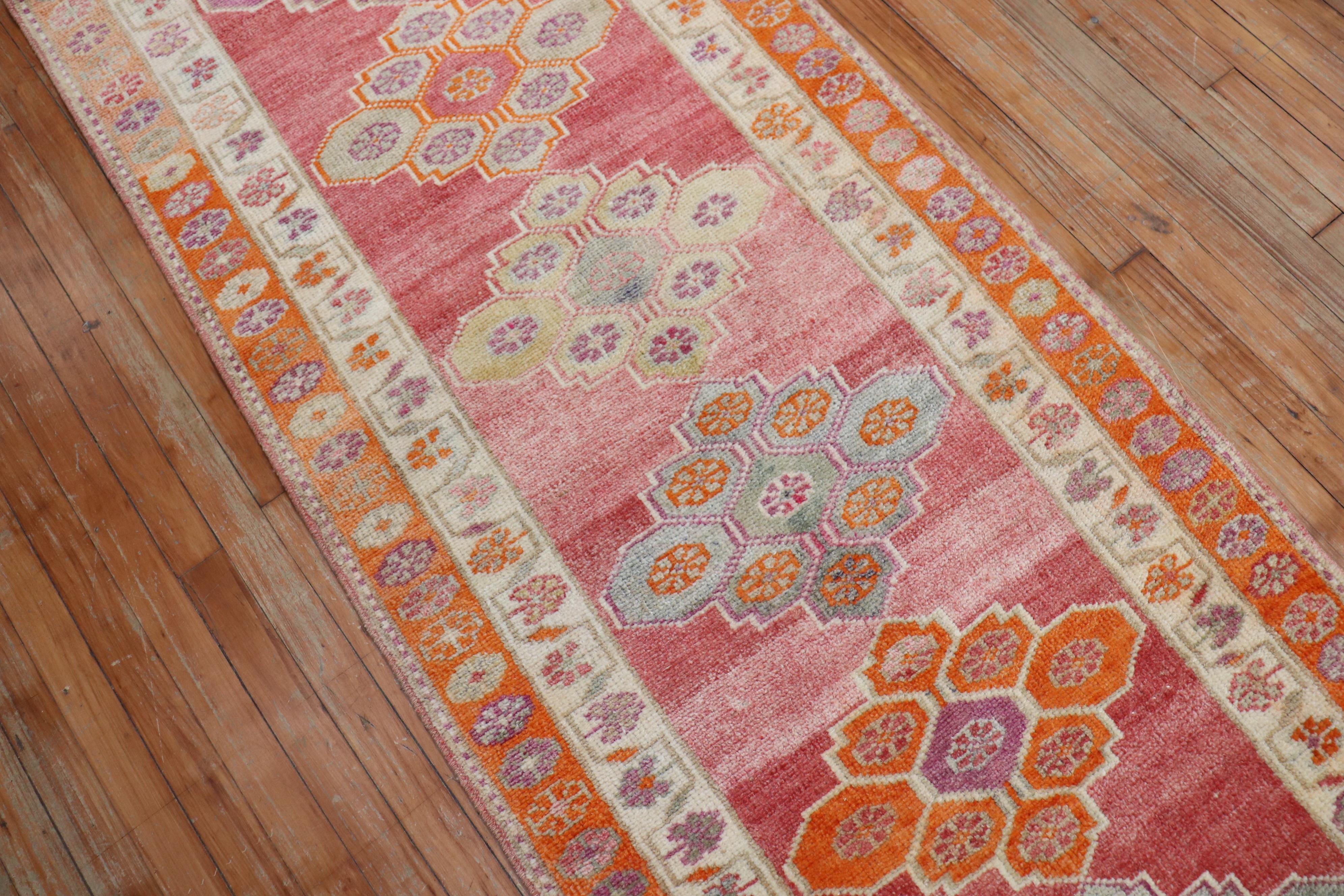 Zabihi Collection Turkish Anatolian Extremely Long Runner For Sale 2