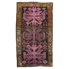 Zabihi Collection Türkisch Braun Rosa Vintage Teppich