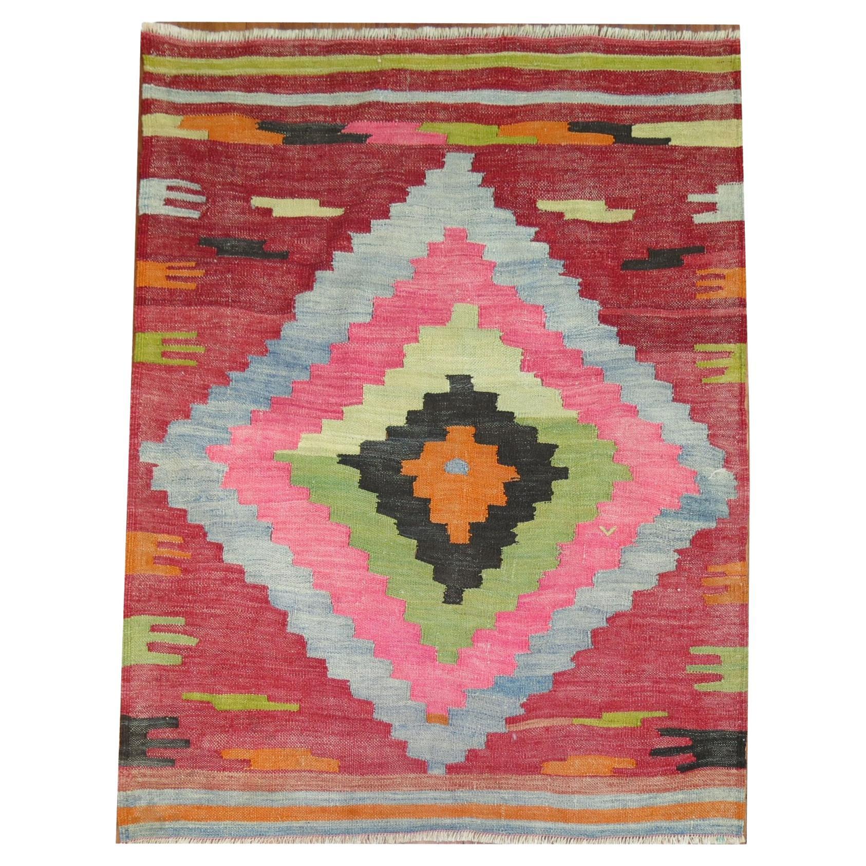 Zabihi Collection Turkish Kilim Flatweave