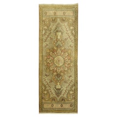 Vintage-Teppich aus der Zabihi-Kollektion, türkischer Matten-Teppich, 1'7'' x 3'9''